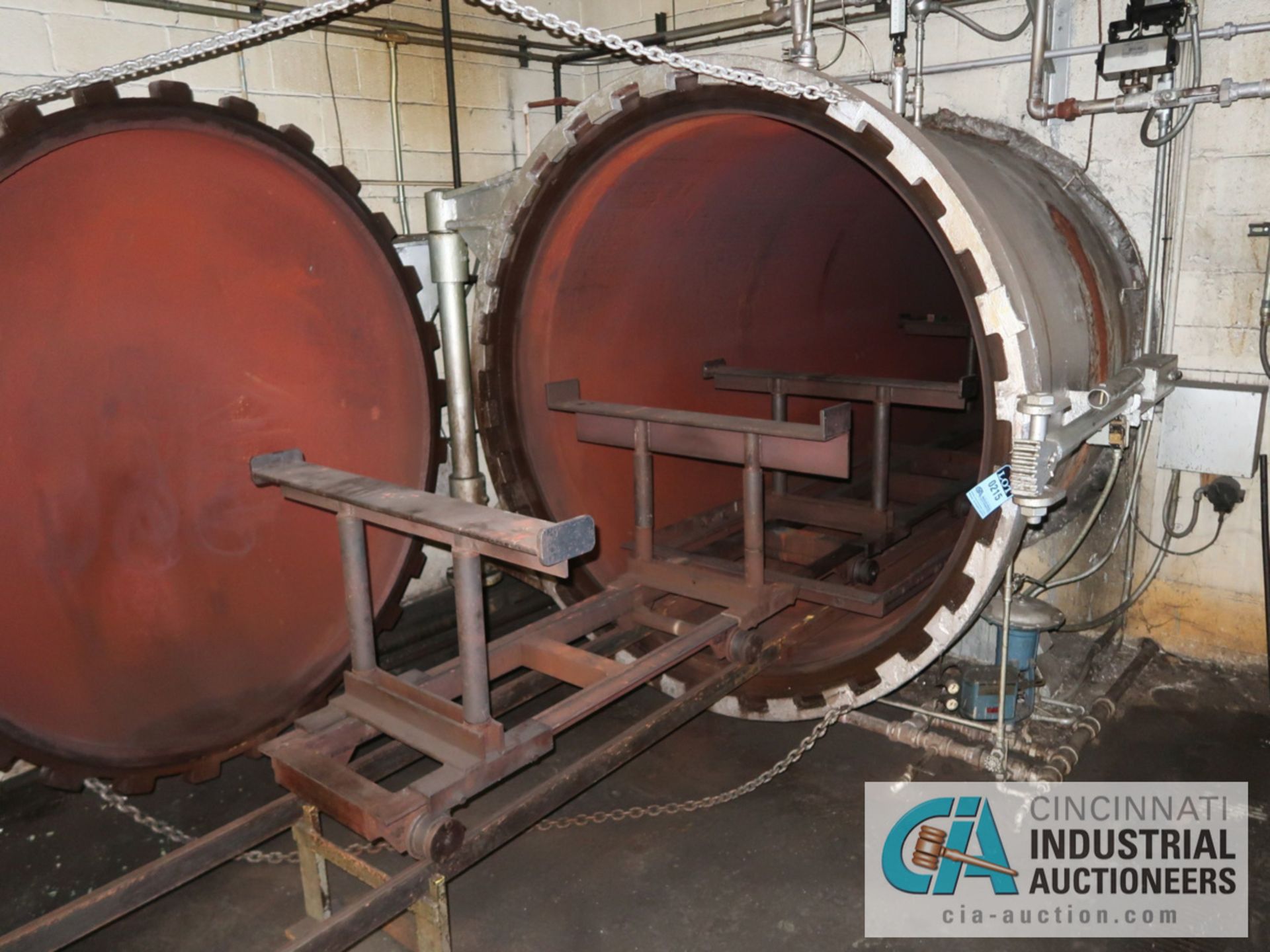 6' X 25' GUSSETT VULCANIZING AUTOCLAVE; JOB NO. B8430, 400 MAX W TEMP, 72" DIAMETER - Image 3 of 3