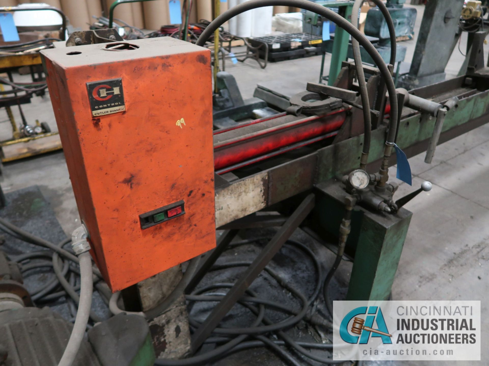 18' BED HORIZONTAL HYDRAULIC ROLLER PRESS WITH HYDRAULIC UNIT - Image 6 of 6