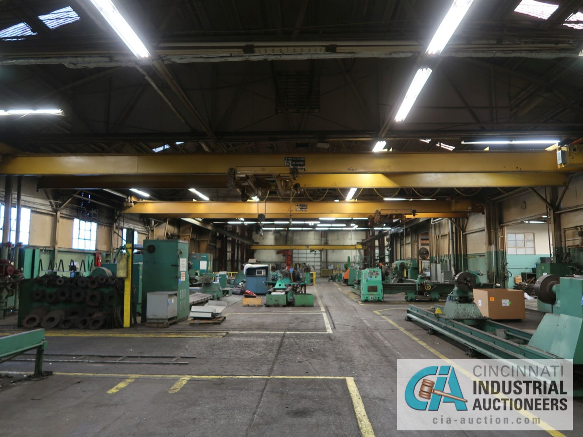 5 TON X 55' APPROX. SPAN PDS UNDERHUNG OVERHEAD BRIDGE CRANE