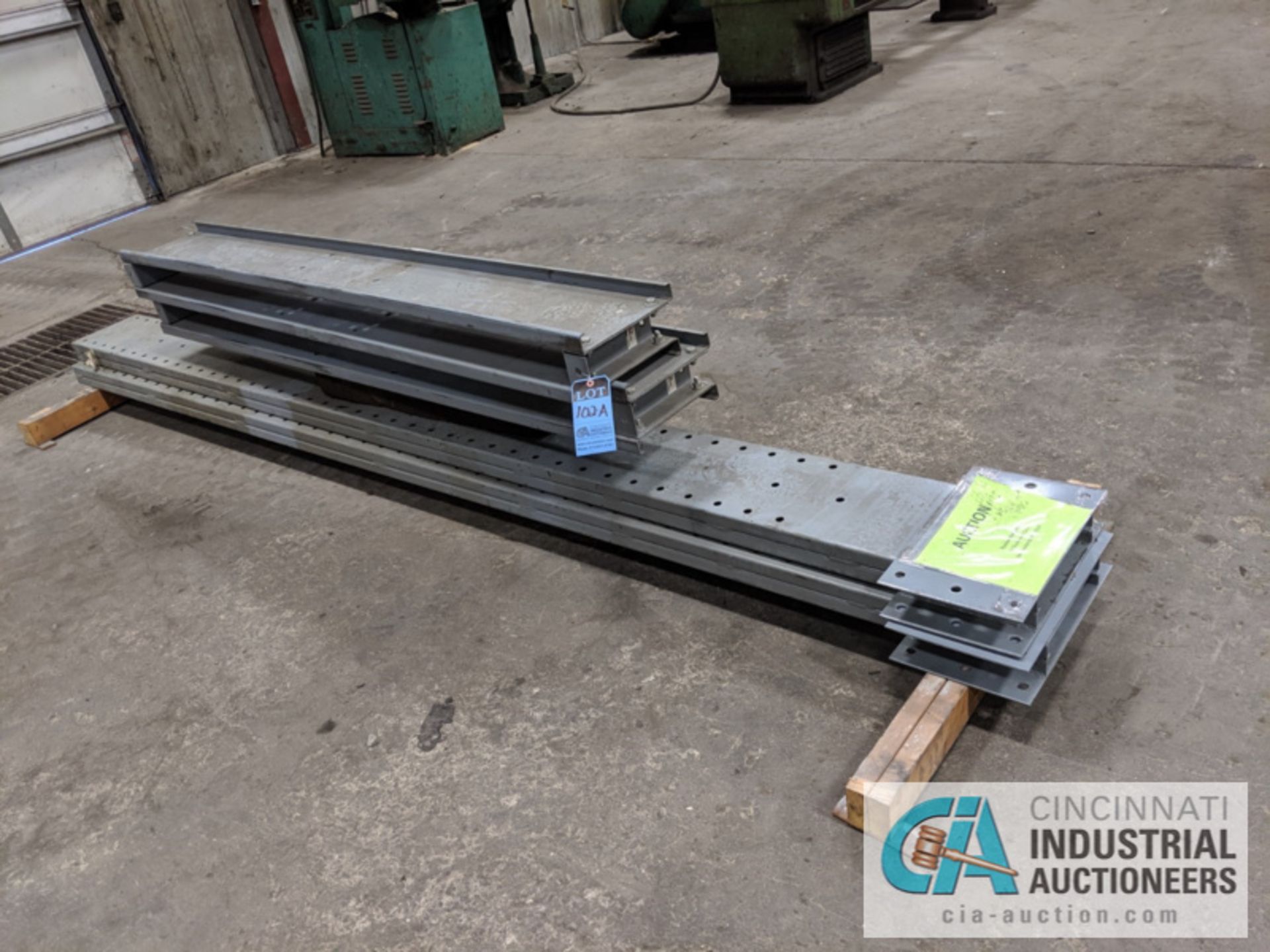 SECTION DOUBLE SIDED CANTILEVER RACK, 142" TALL, (8) 36" ARMS - Image 4 of 4