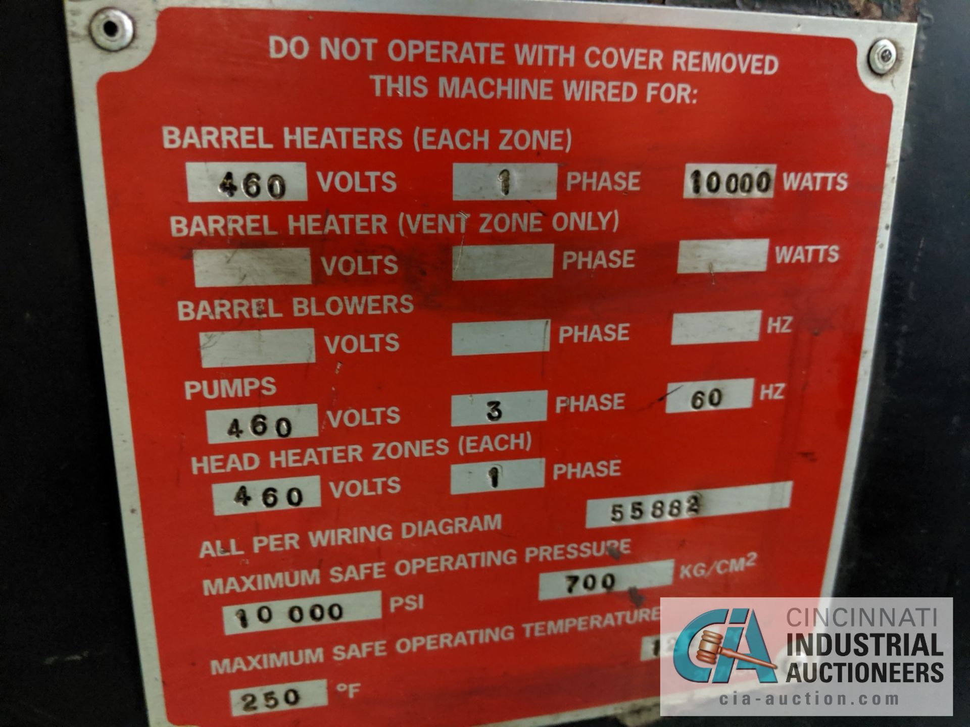 3.5” DAVIS-STANDARD MODEL DS-REV3.5IN-3.5 RUBBER EXTRUDER; S/N S7944, 3.5” SCREW DIA. - Image 15 of 16