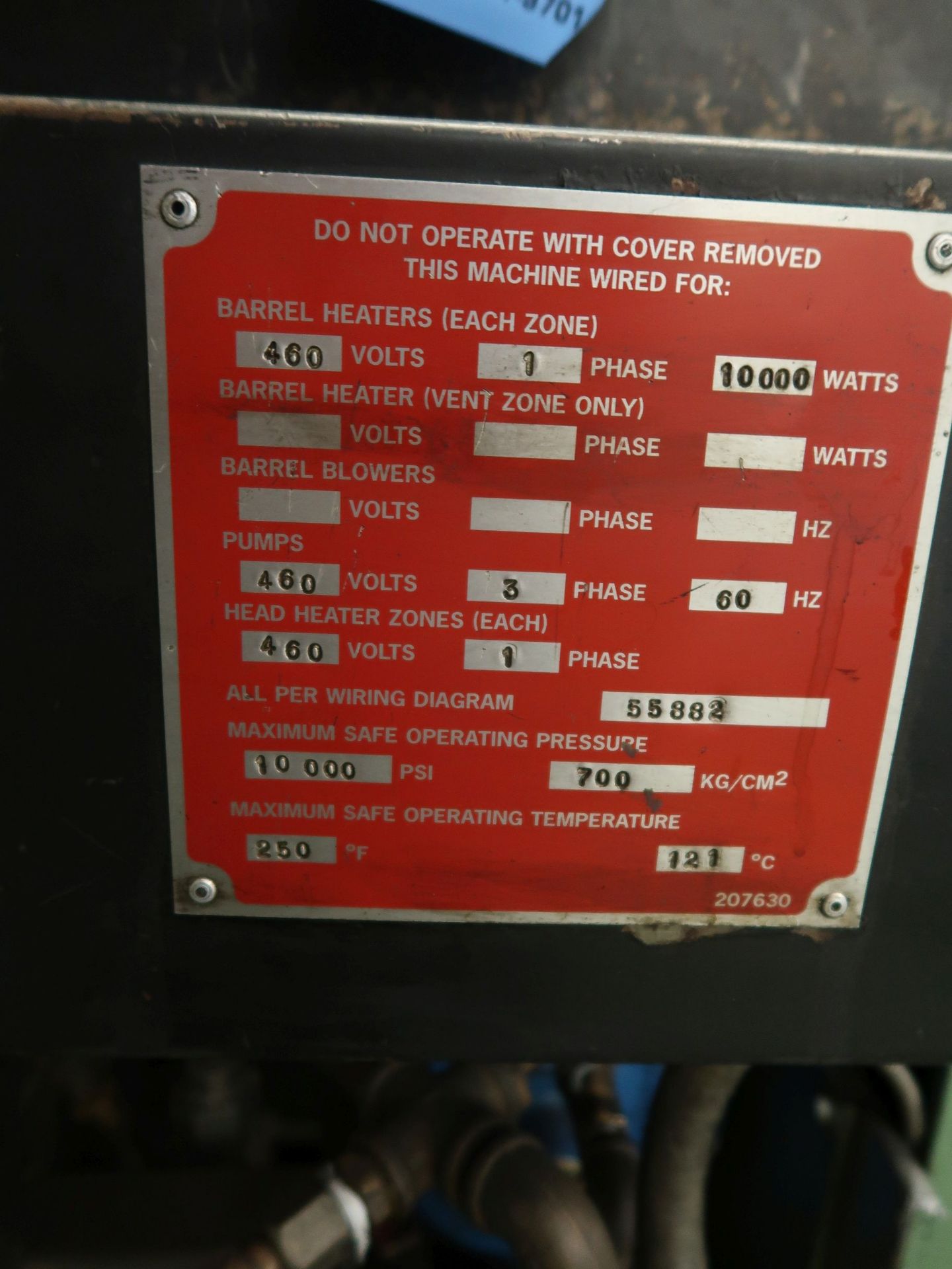 3.5” DAVIS-STANDARD MODEL DS-REV3.5IN-3.5 RUBBER EXTRUDER; S/N S7944, 3.5” SCREW DIA. - Image 4 of 16