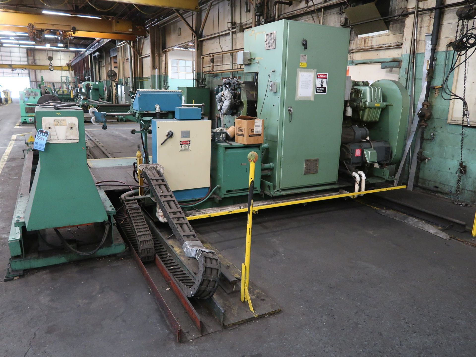 OVERALL LOTS 199A AND 199B 64” X 249” ROLLMASTER STRIP BUILDING LATHE AND 3.5” DAVIS MODEL DS-RE - Image 3 of 15