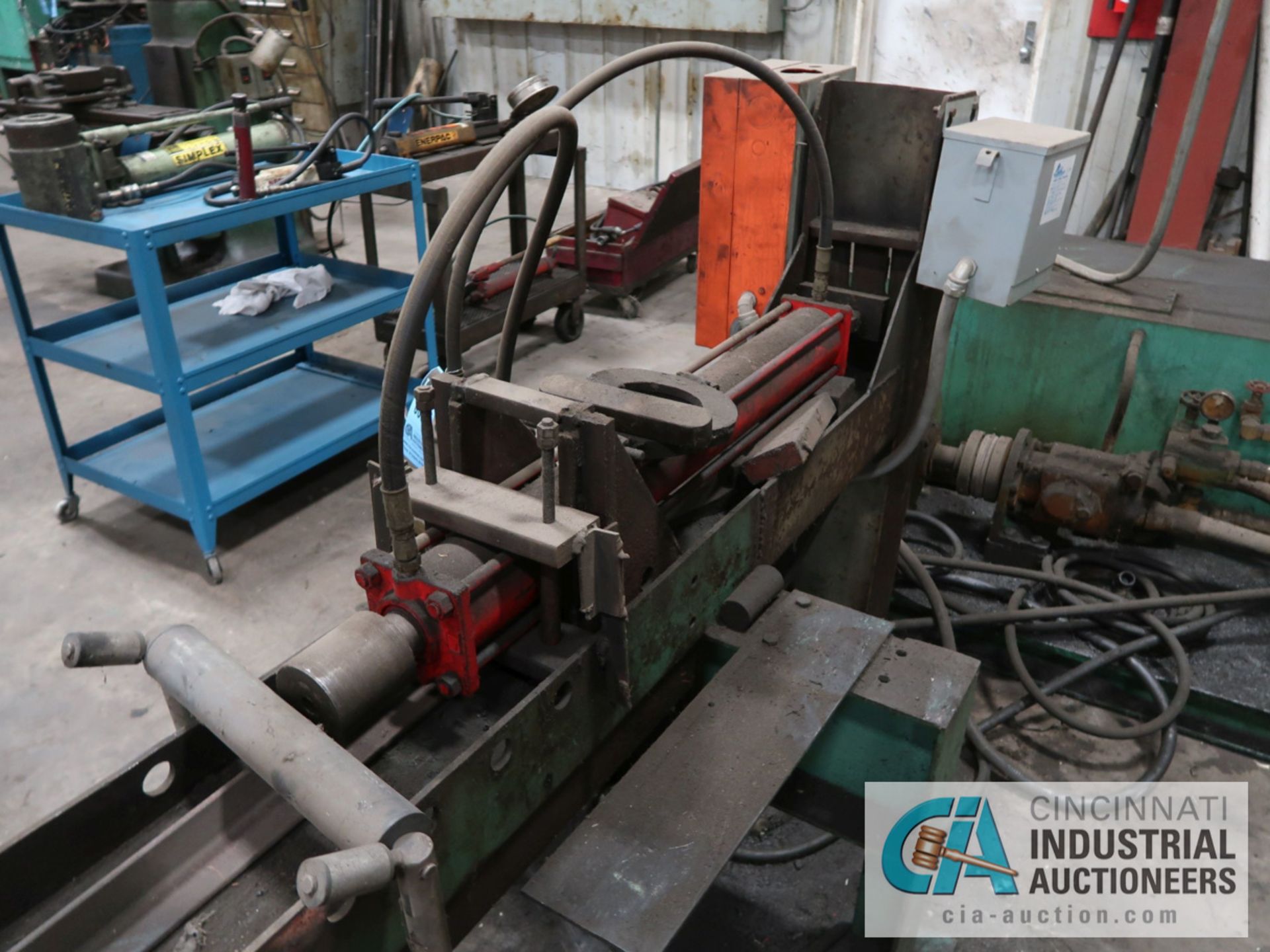 18' BED HORIZONTAL HYDRAULIC ROLLER PRESS WITH HYDRAULIC UNIT - Image 3 of 6