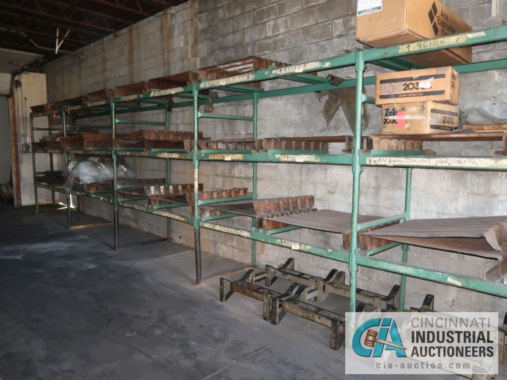 (LOT) TUBULAR FRAME RACK IN (2) ROOMS, APPROX. (17) SECTIONS WITH METAL SKIDS - Image 2 of 4