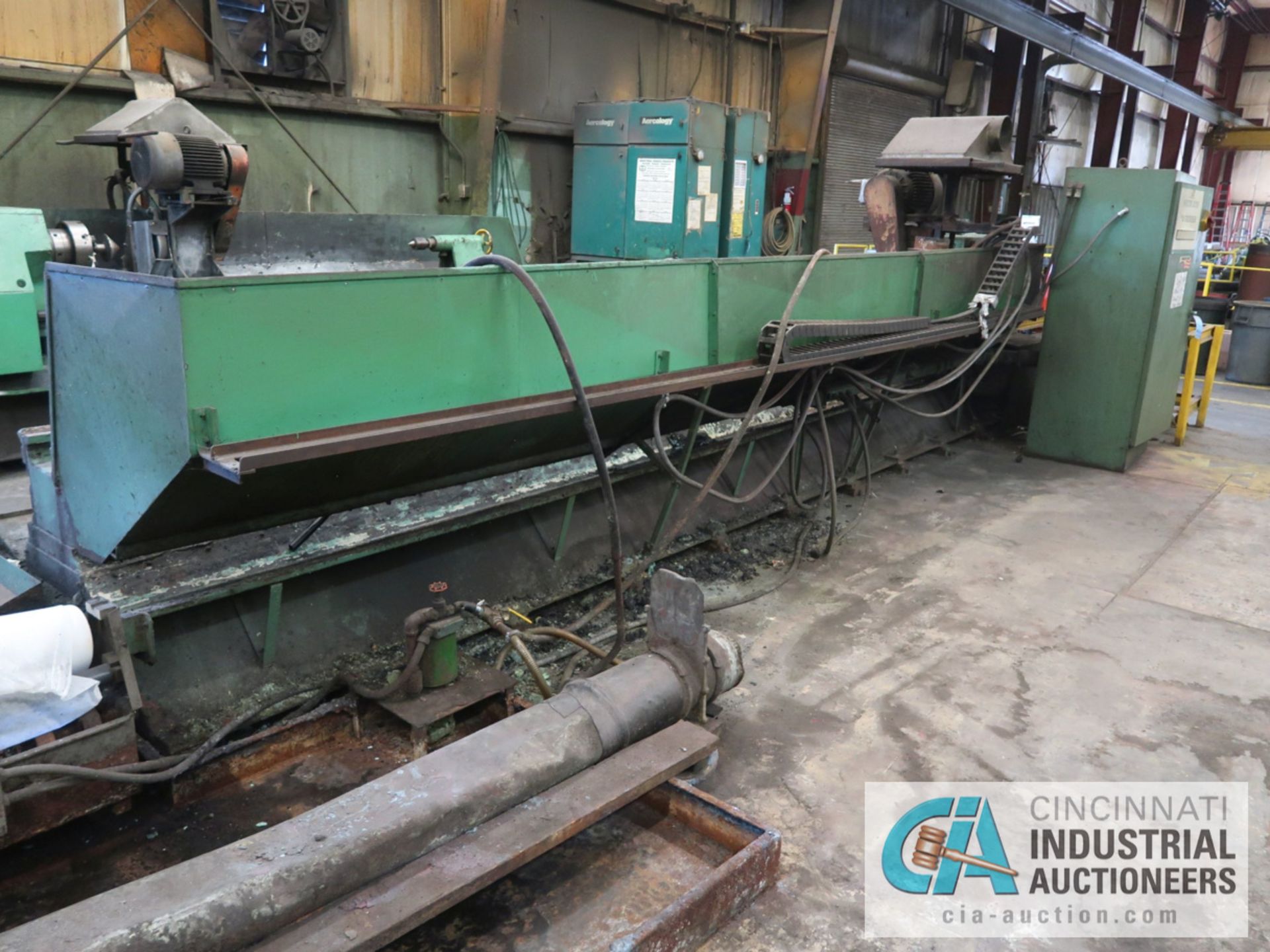 24" X 16' SOUTH BEND ROLL GRINDER; S/N 118AM, 500 RPM, 22" 4-JAW CHUCK, TAILSTOCK, GRINDER - Image 10 of 11