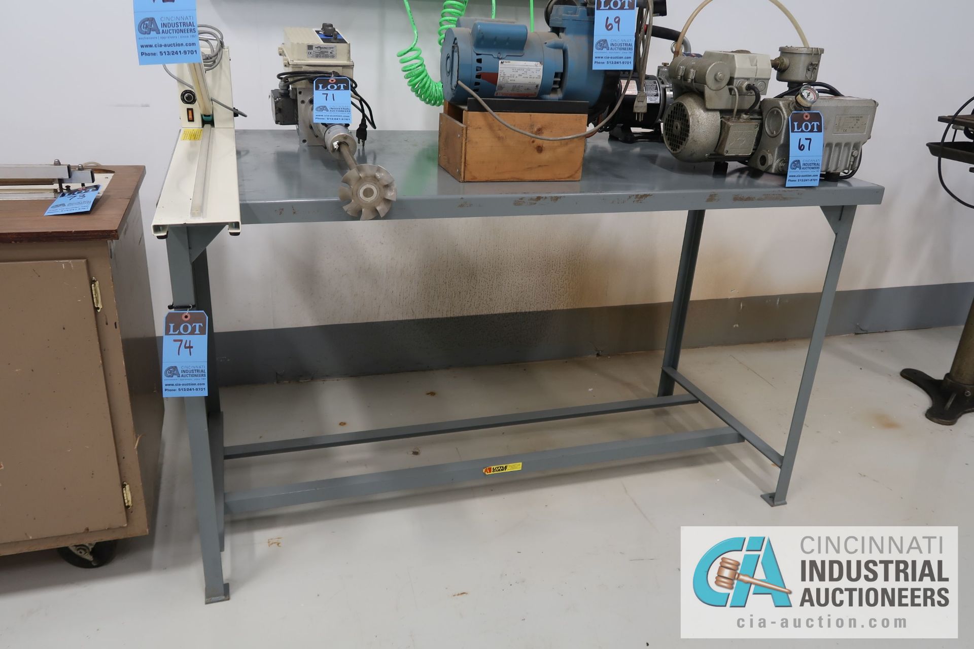 30" X 60" X 36" HIGH LITTLE GIANT STEEL WORK BENCH **DELAYED REMOVAL - PICKUP 11-15-19**