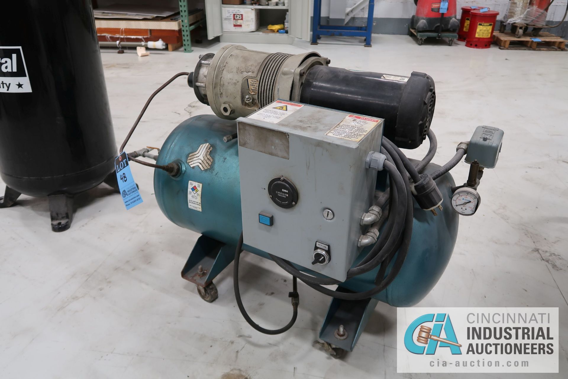 PAIR HORIZONTAL AIR COMPRESSOR - Image 2 of 3