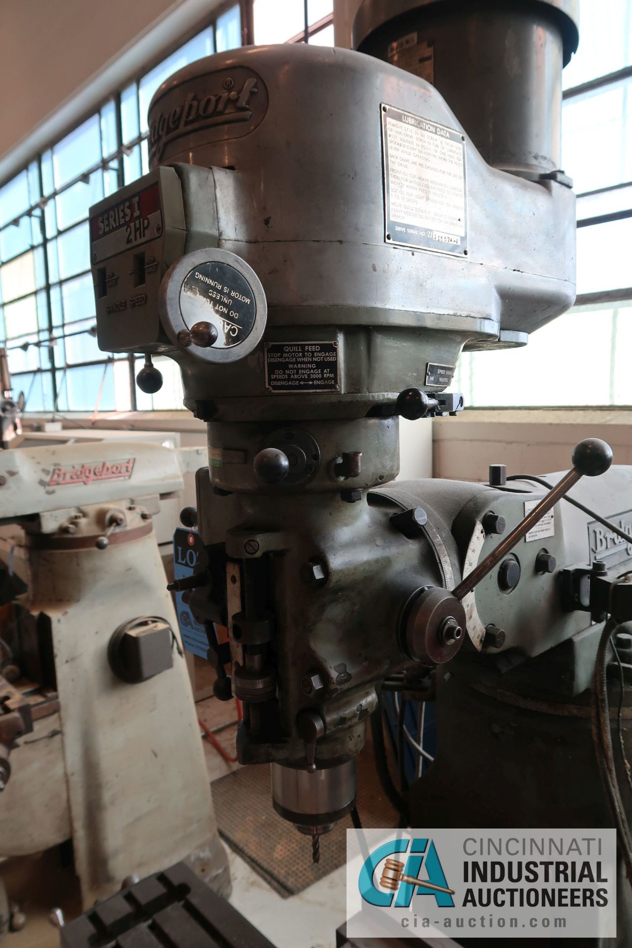 2 HP BRIDGEPORT MILLING MACHINE; S/N 23537, SONY DRO - Image 4 of 7