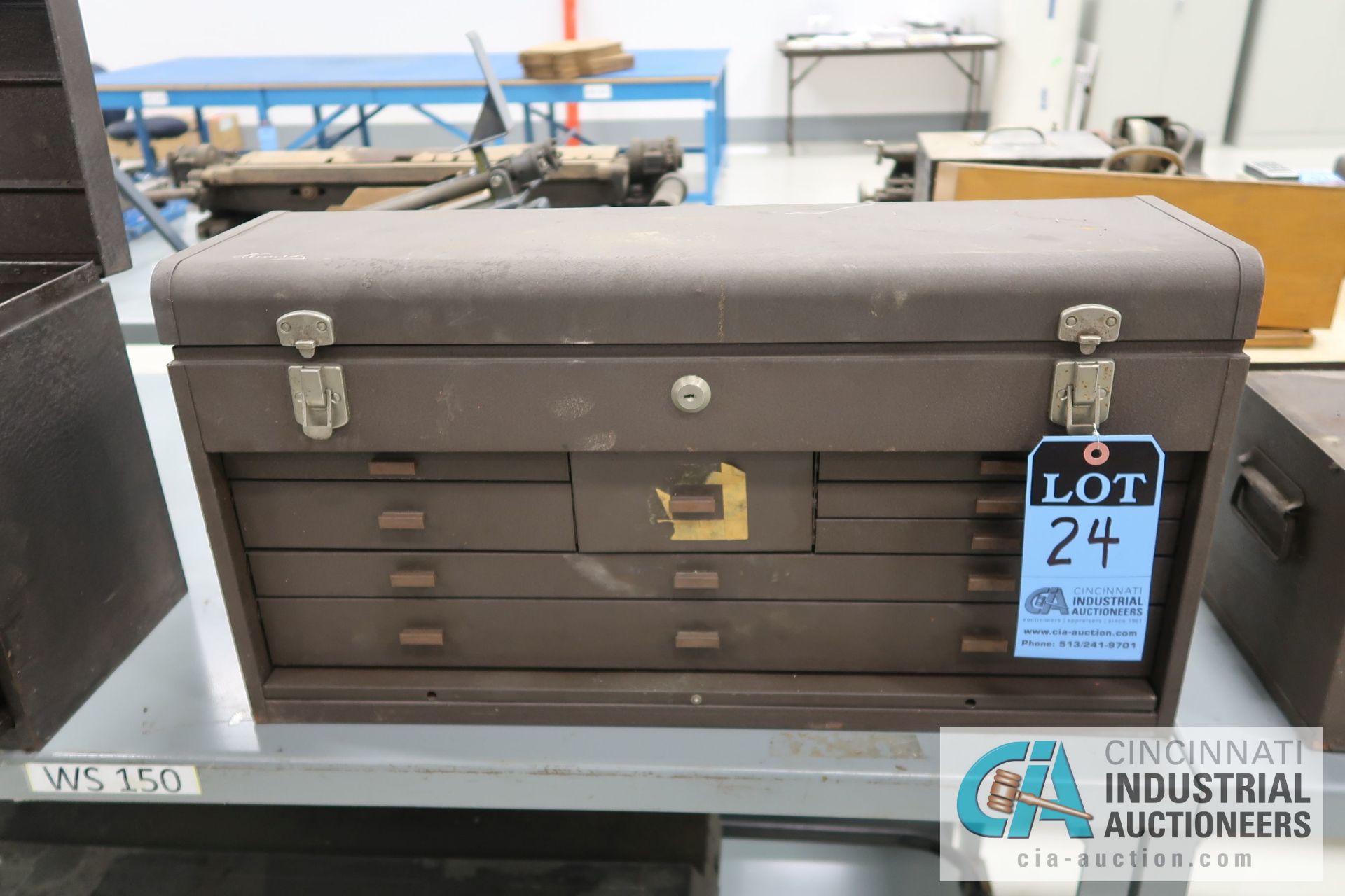 KENNEDY MACHINIST TOOL CHEST WITH MISCELLANEOUS