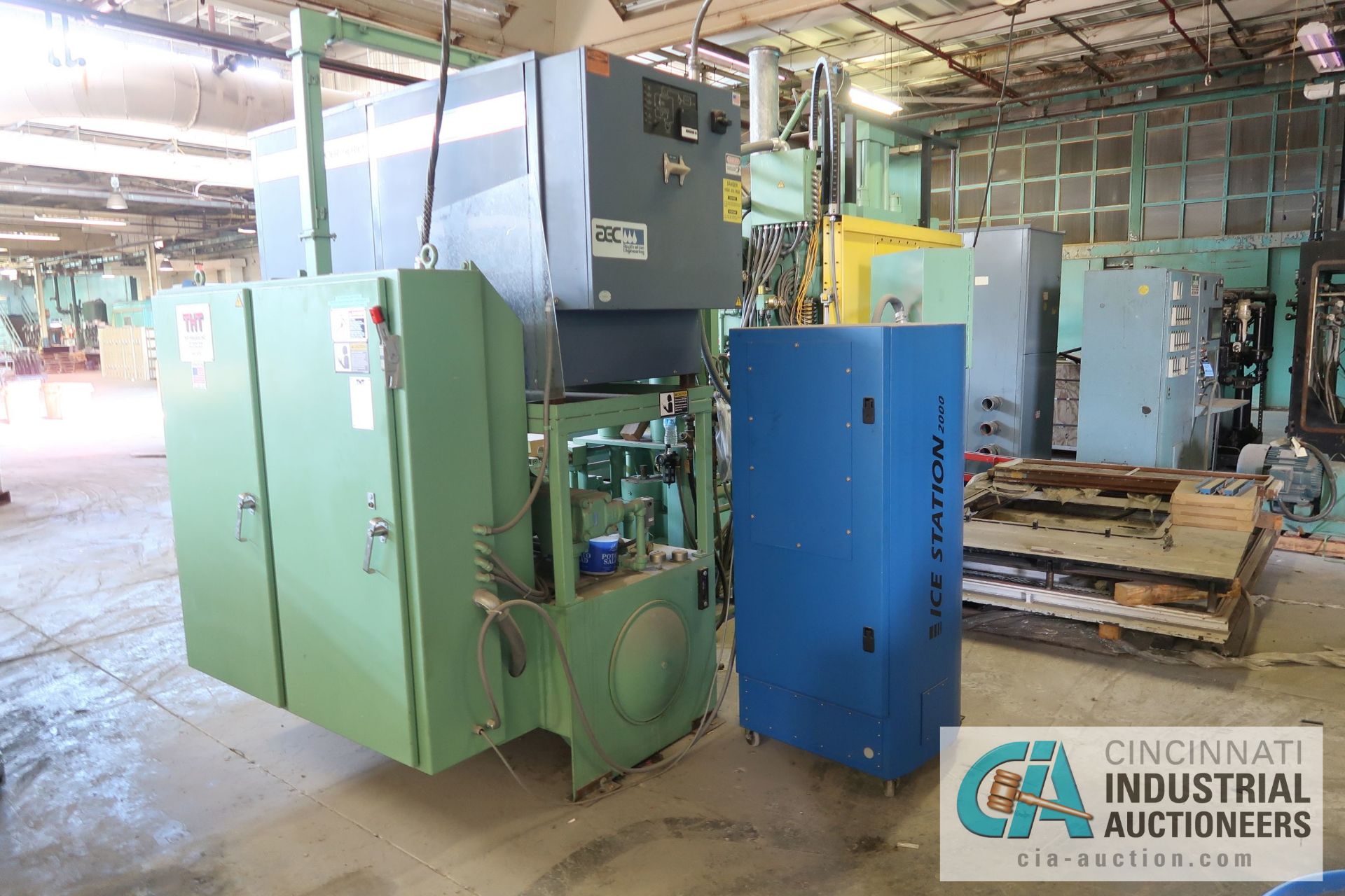 **100 TON THT MODEL INDEX VERTICAL DIE CAST MACHINE; S/N 3913, CTC CONTROL, AEC GLACIER SERIES - Image 22 of 28