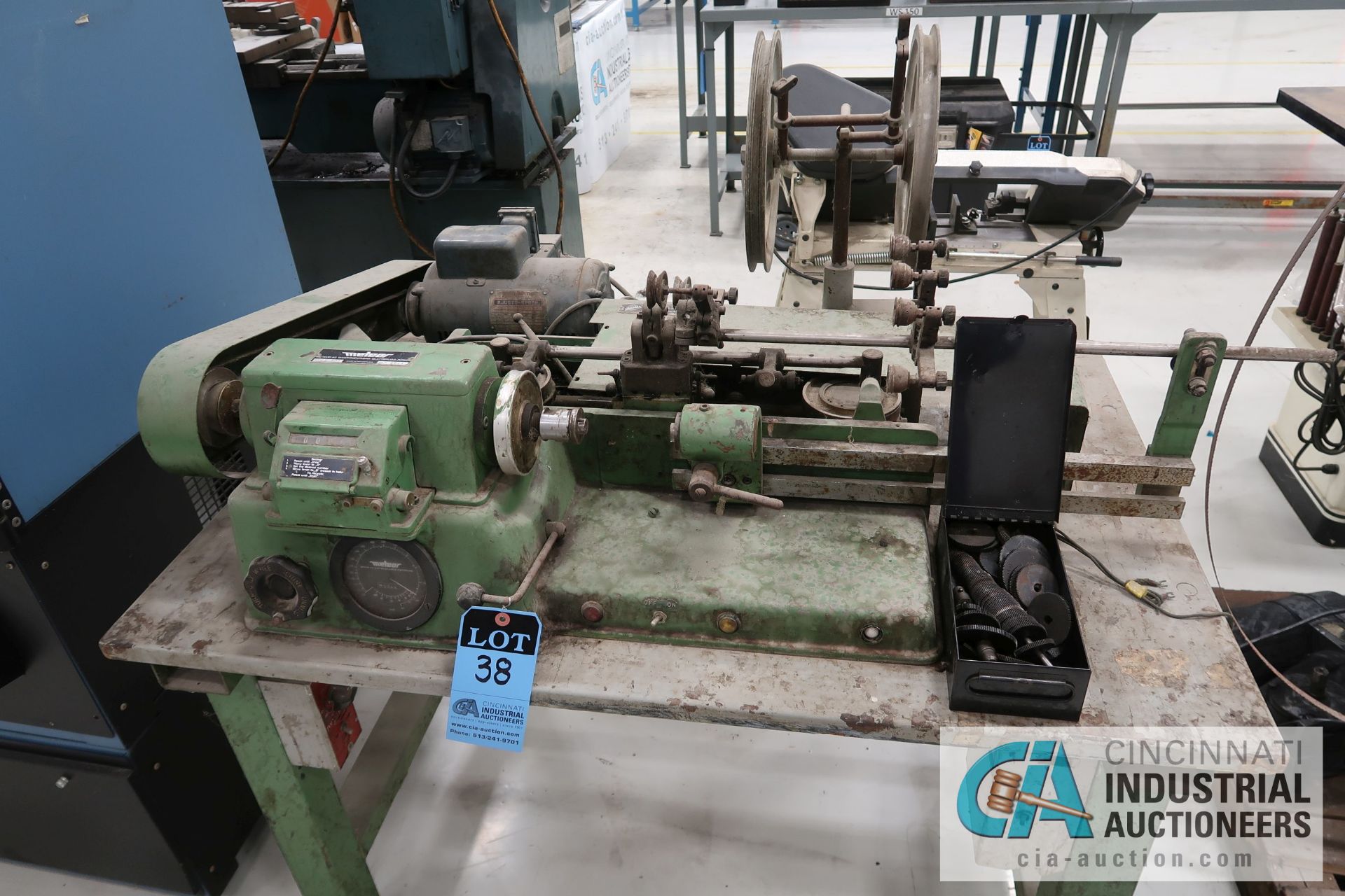 METEOR TYPE ME 301 BOBBIN WINDING MACHINE; S/N 9844