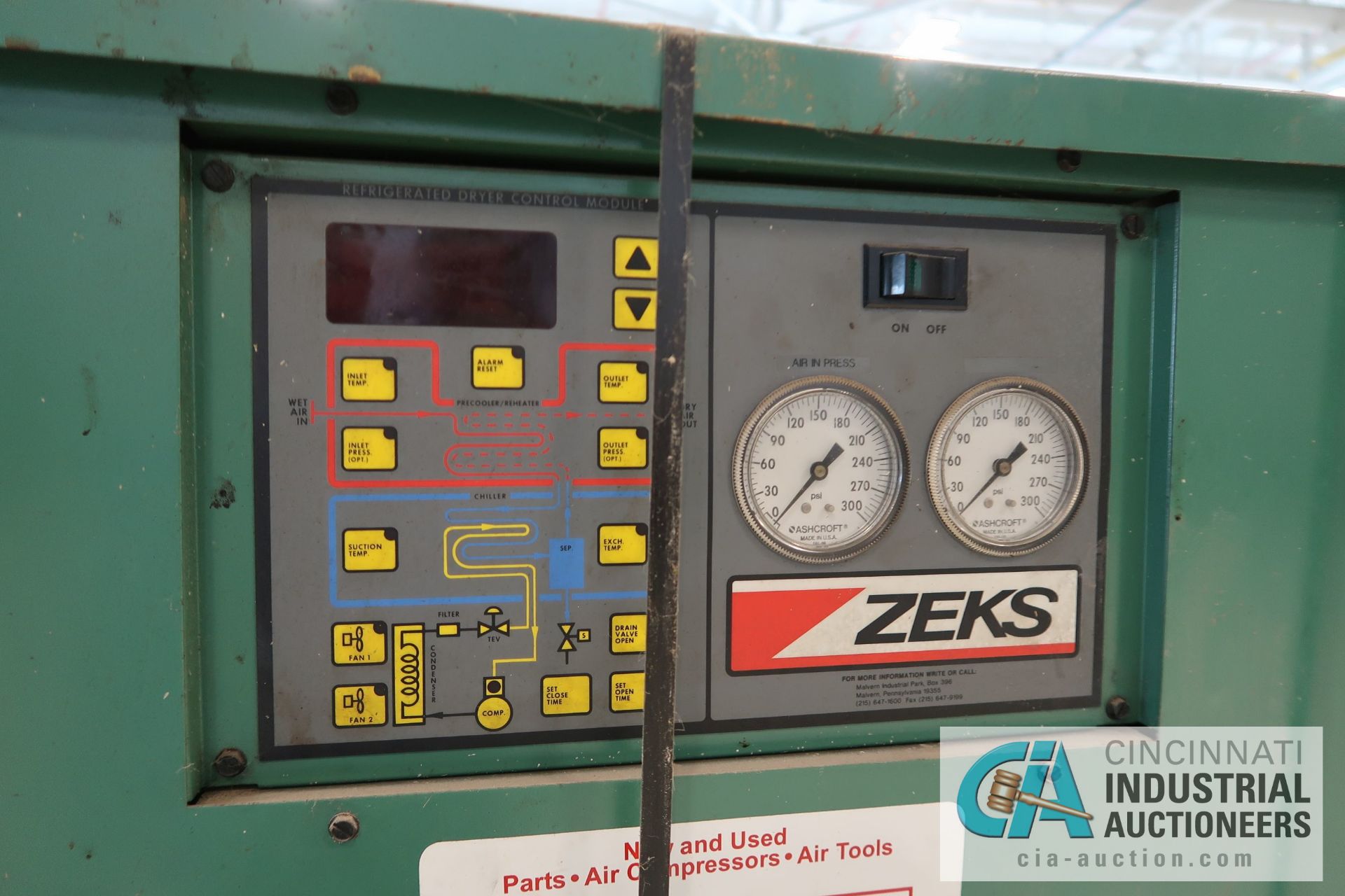 ZEKS MODEL 700CCDA400 AIR DRYER; S/N 63127, 4 HP - Image 3 of 3