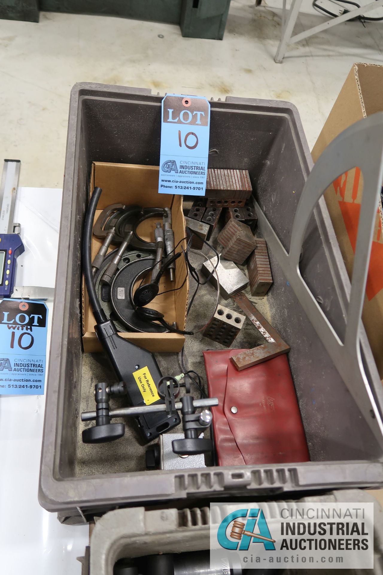 (LOT) MISCELLANEOUS INSPECTION EQUIPMENT WITH 40" FOWLER DIGITAL CALIPER