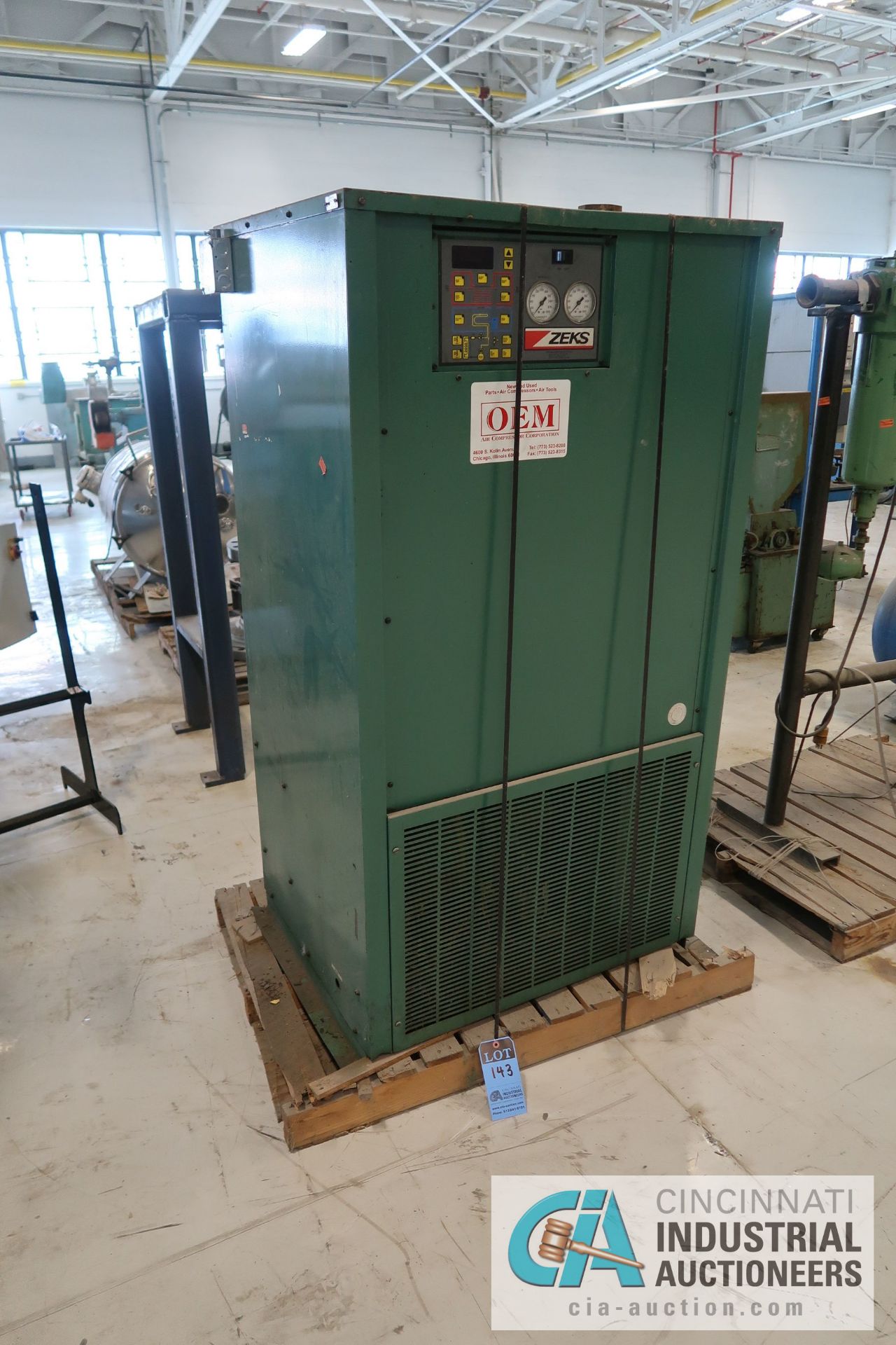 ZEKS MODEL 700CCDA400 AIR DRYER; S/N 63127, 4 HP - Image 2 of 3