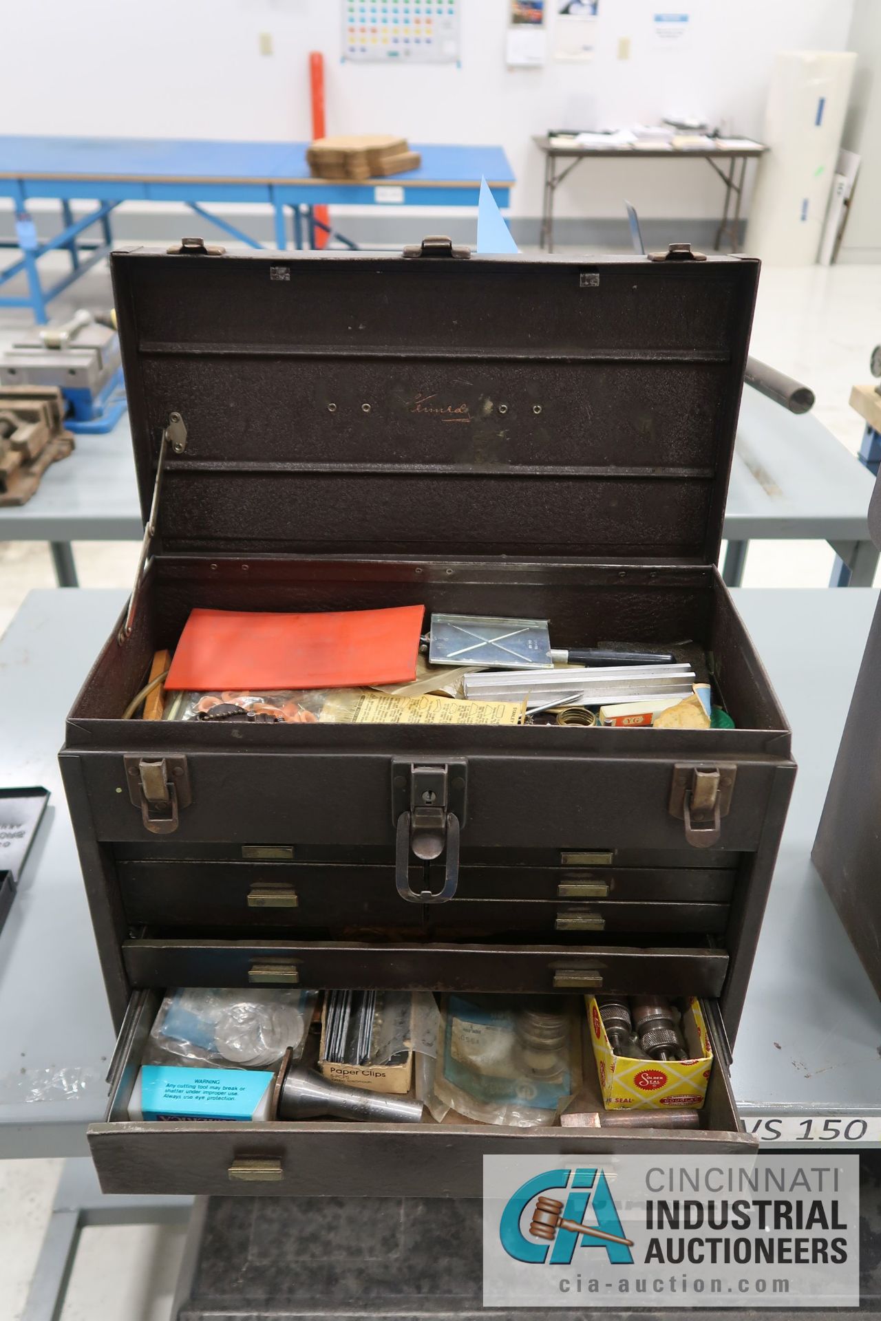 KENNEDY MACHINIST TOOL CHEST WITH MISCELLANEOUS