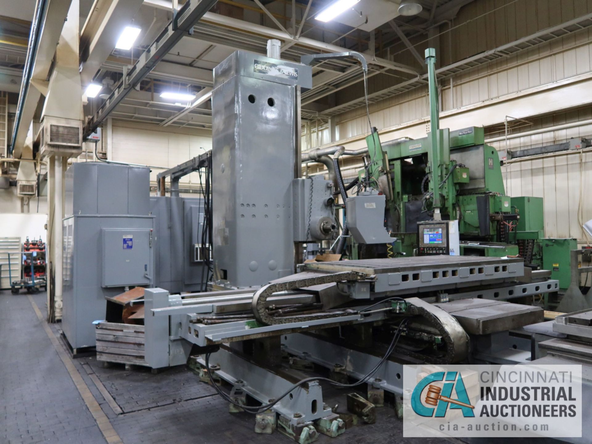 5" GIDDINGS & LEWIS MODEL PC-50 FOUR-AXIS CNC HORIZONTAL BORING MILL; S/N 445-1074, G&L NUMERIPATH - Image 3 of 12