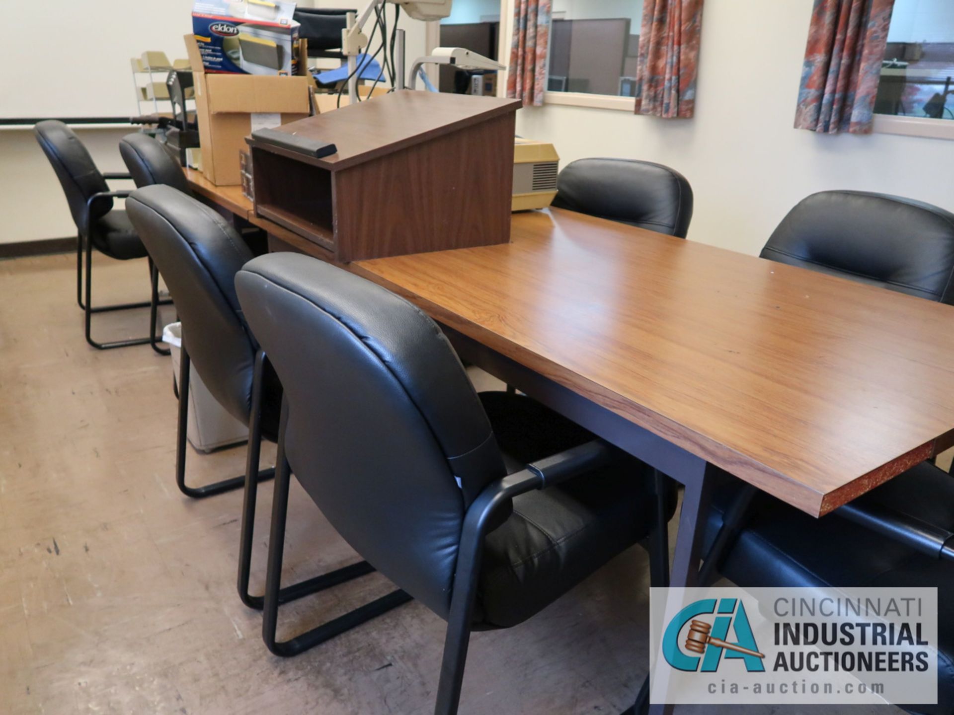 CONFERENCE TABLE AND CHAIRS