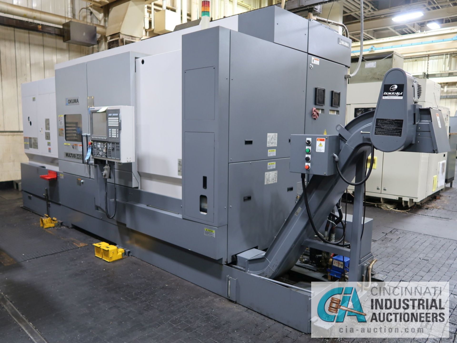 OKUMA MULTUS B400 CNC TURNING AND MILLING CENTER; S/N 157398 (9/2011) W/ OSP-P200LA