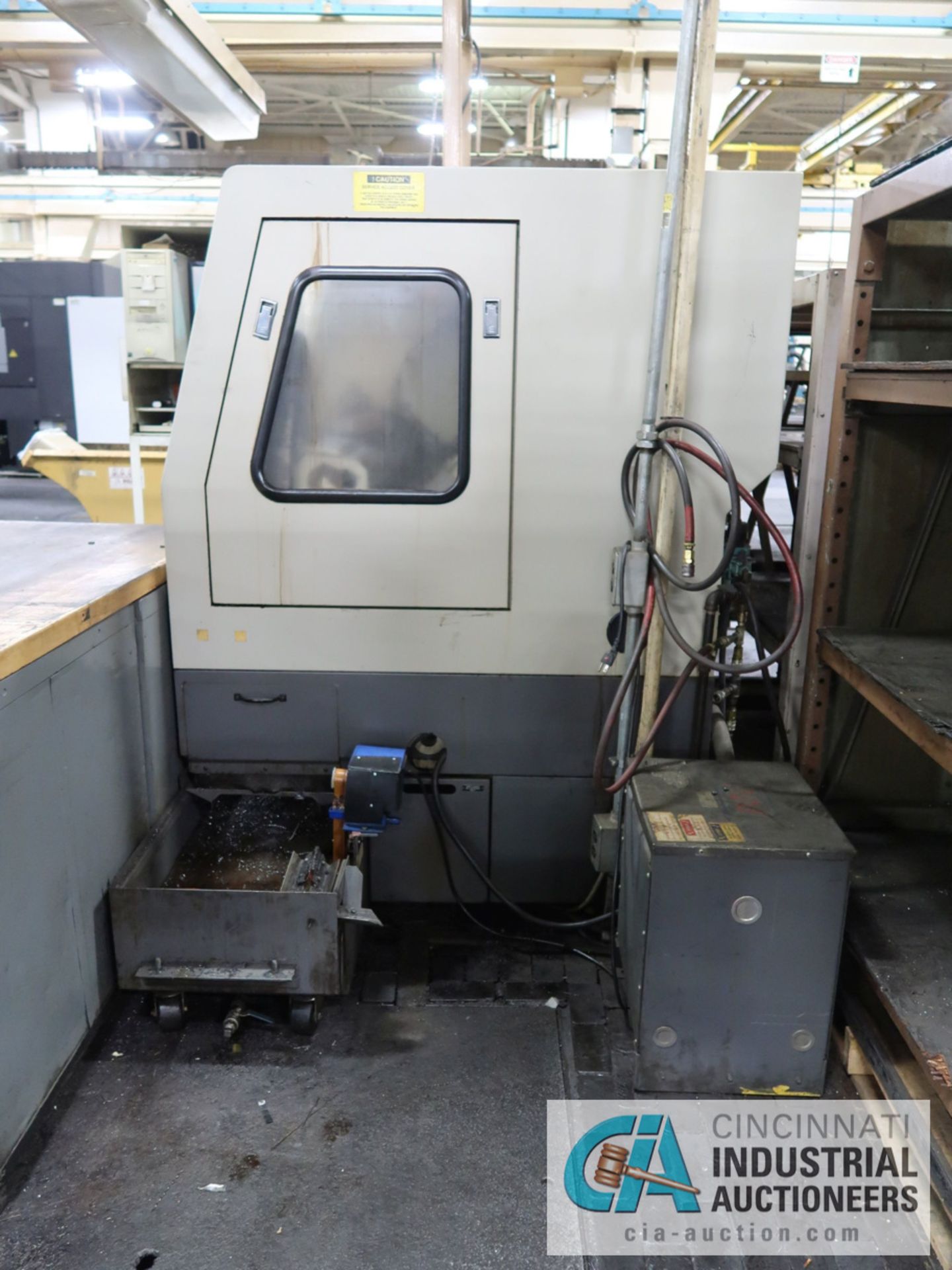 HARDINGE CONQUEST 42 CNC TURNING CENTER; S/N 8220, FANUC OT CONTROL, 6" CHUCK, 10-POS. TURRET, - Image 4 of 12