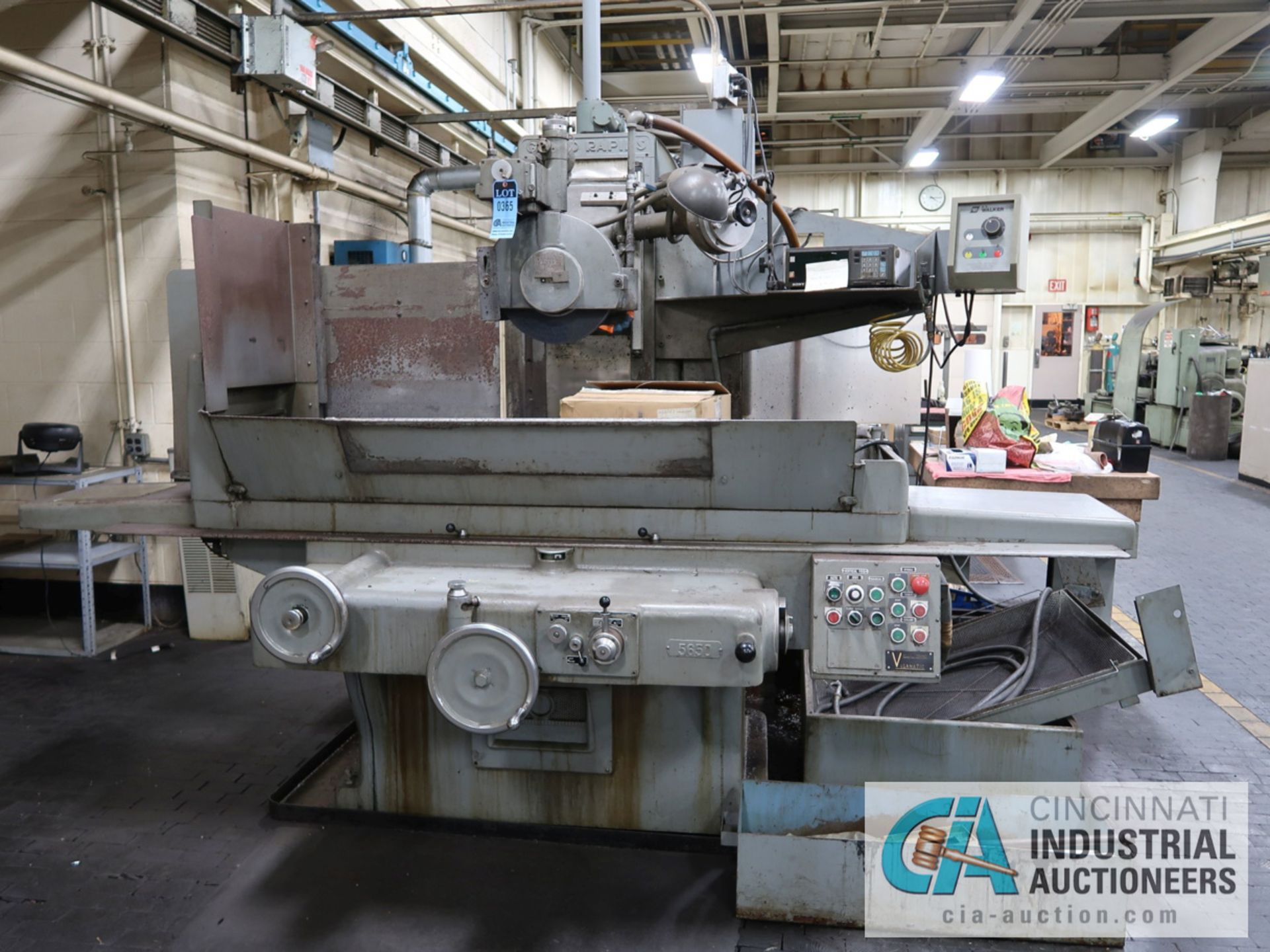 16" X 36" GALLMEYER & LIVINGSTON MODEL 570 HYDRAULIC SURFACE GRINDER; S/N 570202, INCREMENTAL,