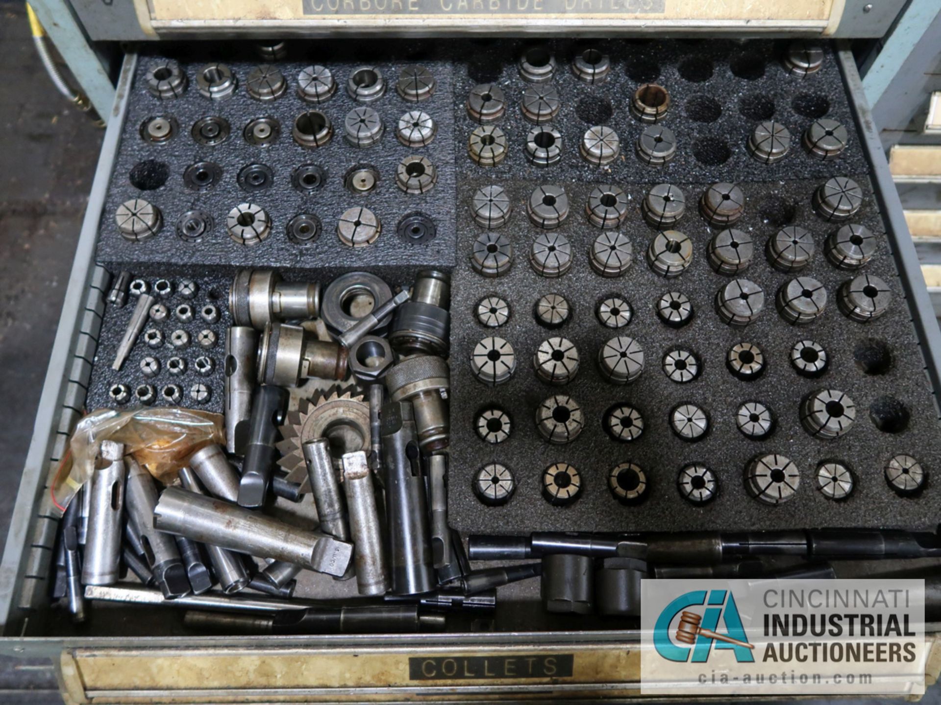 6-DRAWER TOOLING CABINET WITH ASSORTED MILLING TOOLING - Image 3 of 3