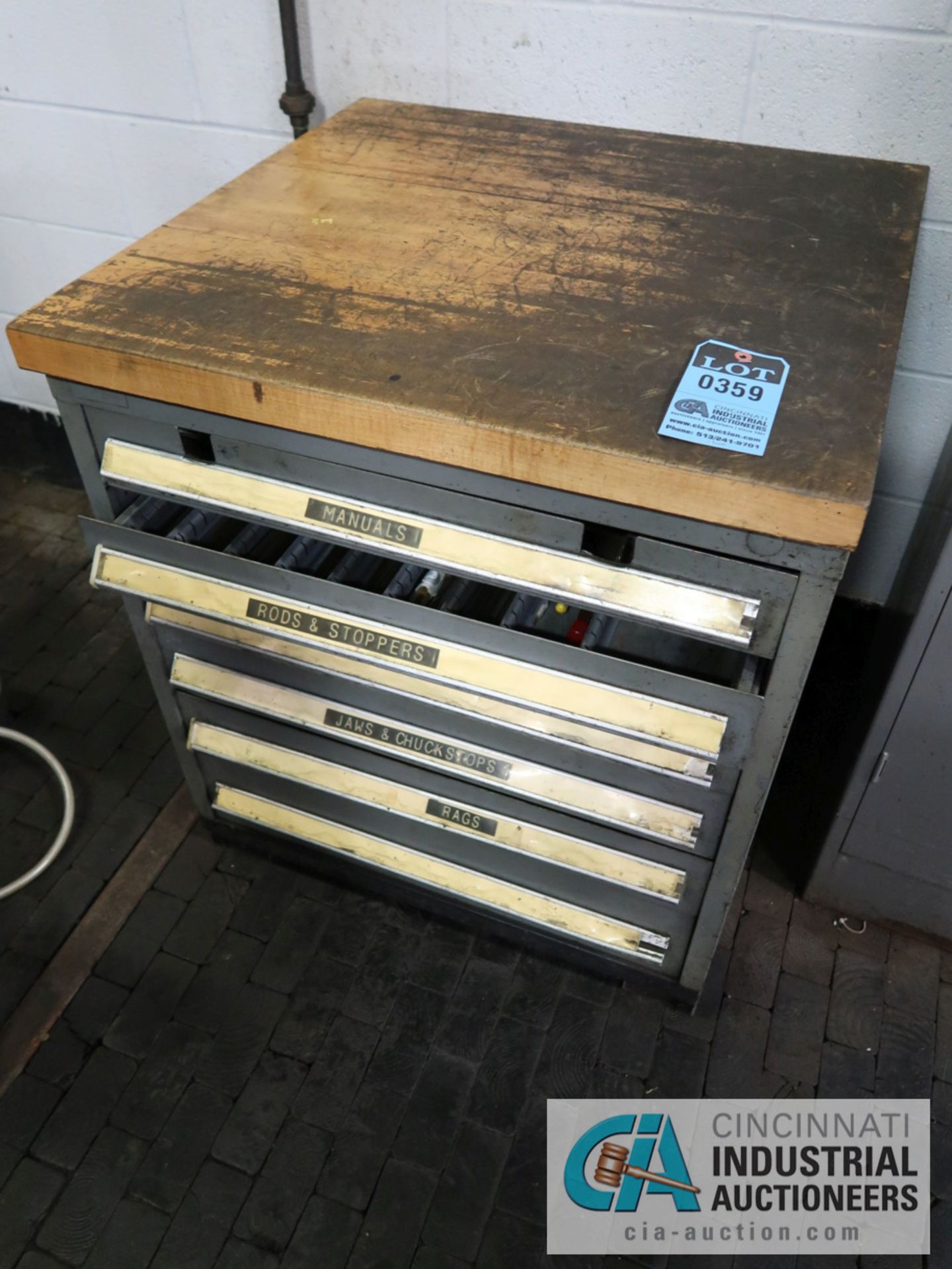6-DRAWER VIDMAR CABINET WITH CONTENTS