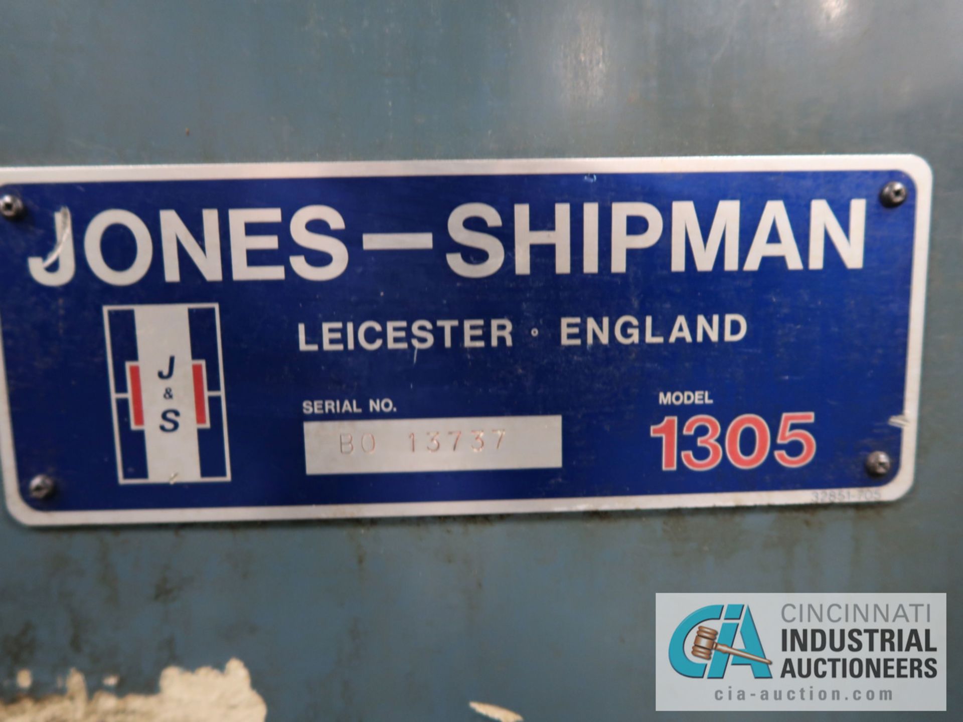 10" X 40" JONES SHIPMAN MODEL 1305 UNIVERSAL O.D. CYLINDRICAL GRINDER; S/N B013737, (2) WHEEL HEADS, - Image 11 of 11