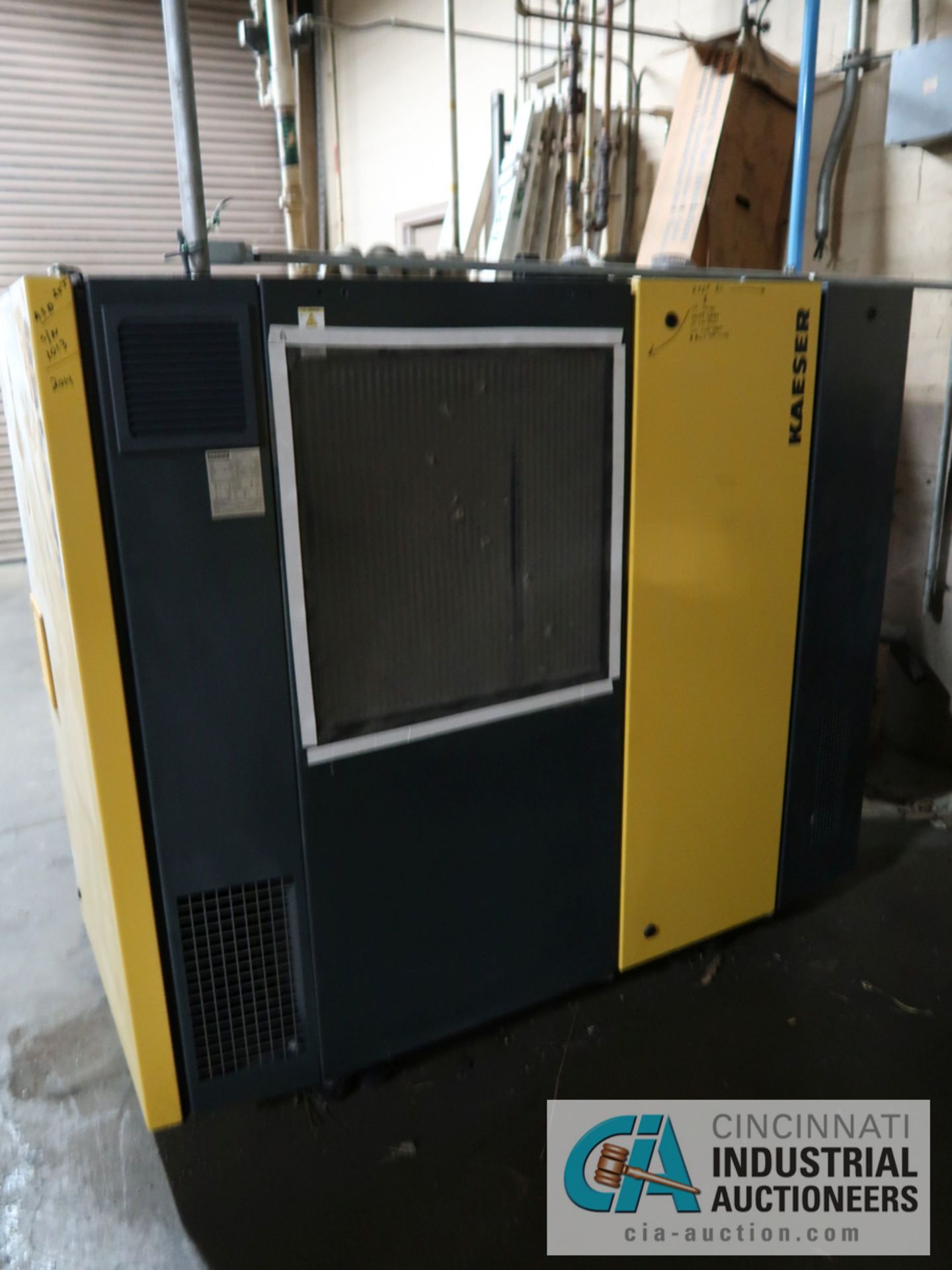 25-HP KAESER MODEL ASD25T AIR COMPRESSORS; S/N 1013, BUILT-IN MODEL ABT-60 DRYERS, APPROX. 16,867 - Image 2 of 4