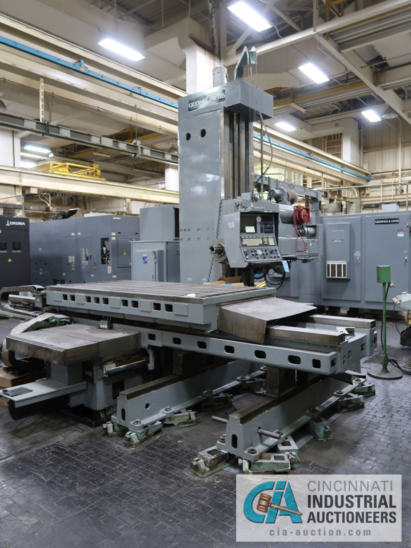 5" GIDDINGS & LEWIS MODEL PC-50 FOUR-AXIS CNC HORIZONTAL BORING MILL; S/N 445-1074, G&L NUMERIPATH