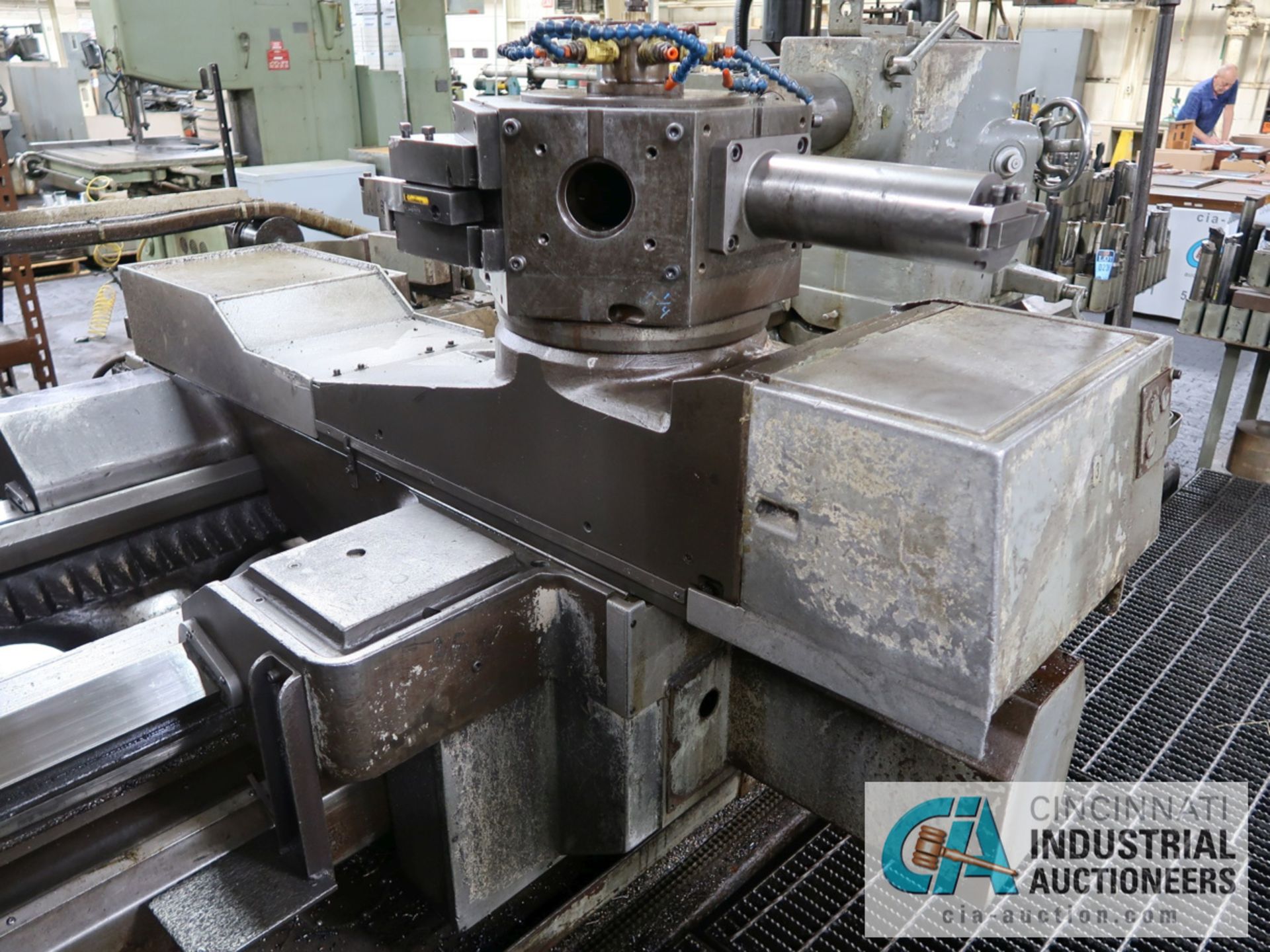 48” X 108” LEBLOND 15” HOLLOW SPINDLE MODEL 5029 N/C FLAT BED LATHE; GE 1050 CONTROL, 32” CHUCK, - Image 10 of 22