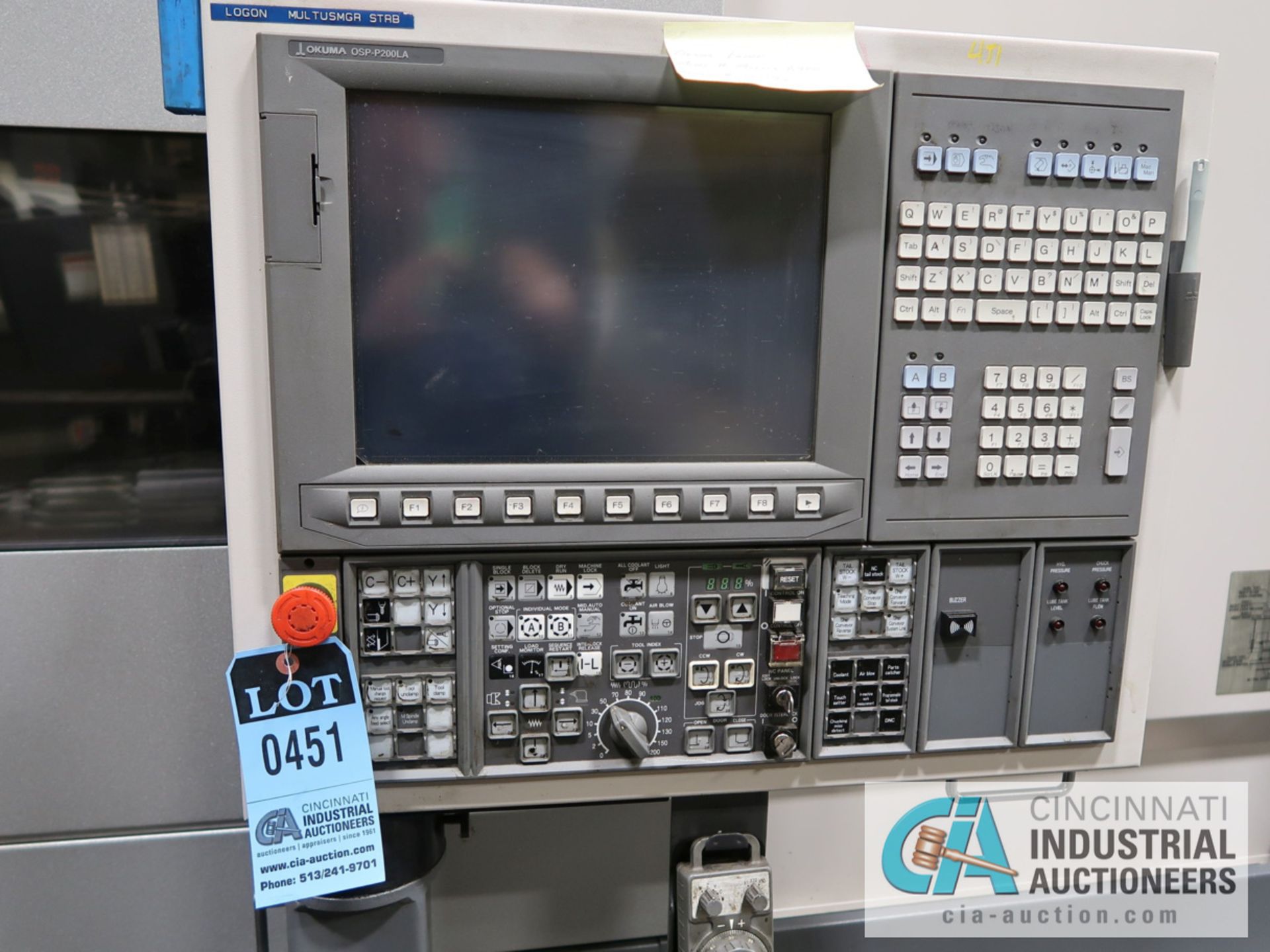 OKUMA MULTUS B400 CNC TURNING AND MILLING CENTER; S/N 157398 (9/2011) W/ OSP-P200LA - Image 5 of 15