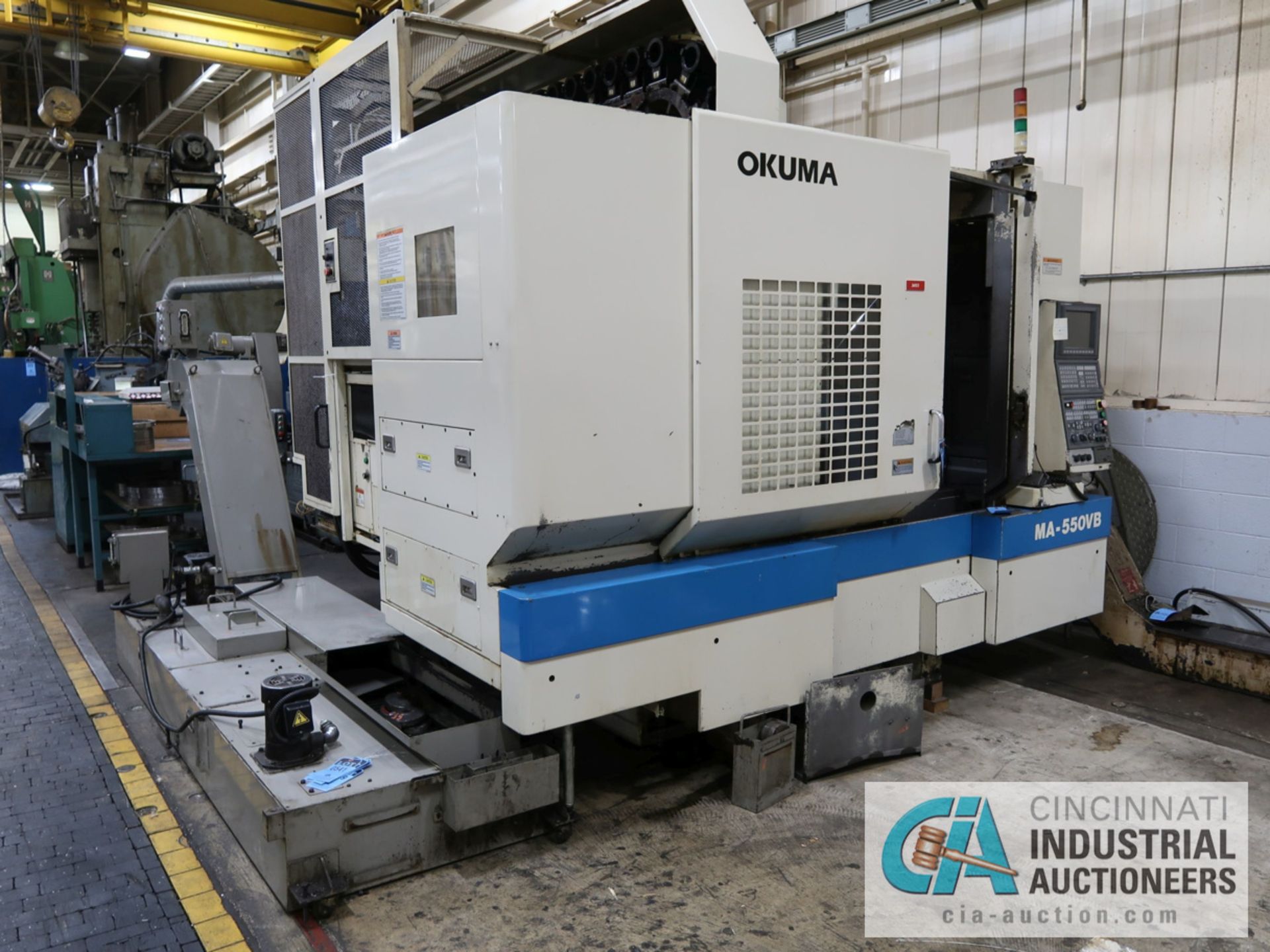 OKUMA MODEL MA-550VB CNC VERTICAL MACHINING CENTER; S/N 0068, 0SP-U100M CNC CONTROL, 22" X 51"