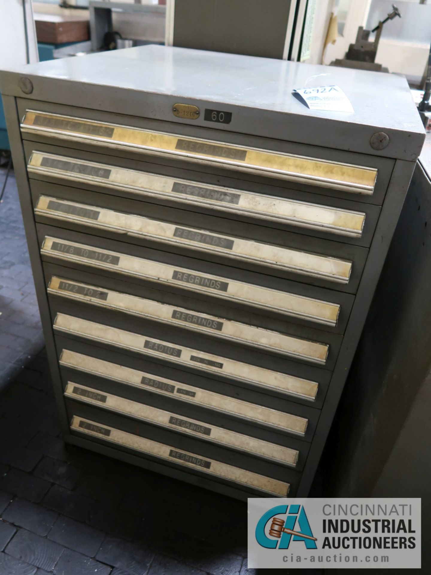 9-DRAWER VIDMAR CABINET WITH REGRIND TOOLING