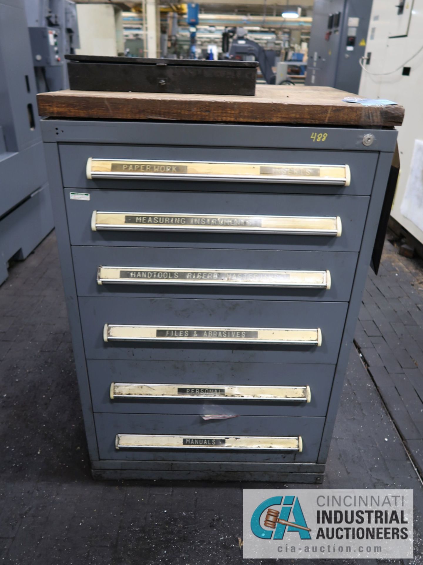 6-DRAWER VIDMAR CABINET WITH MISC. TOOLING