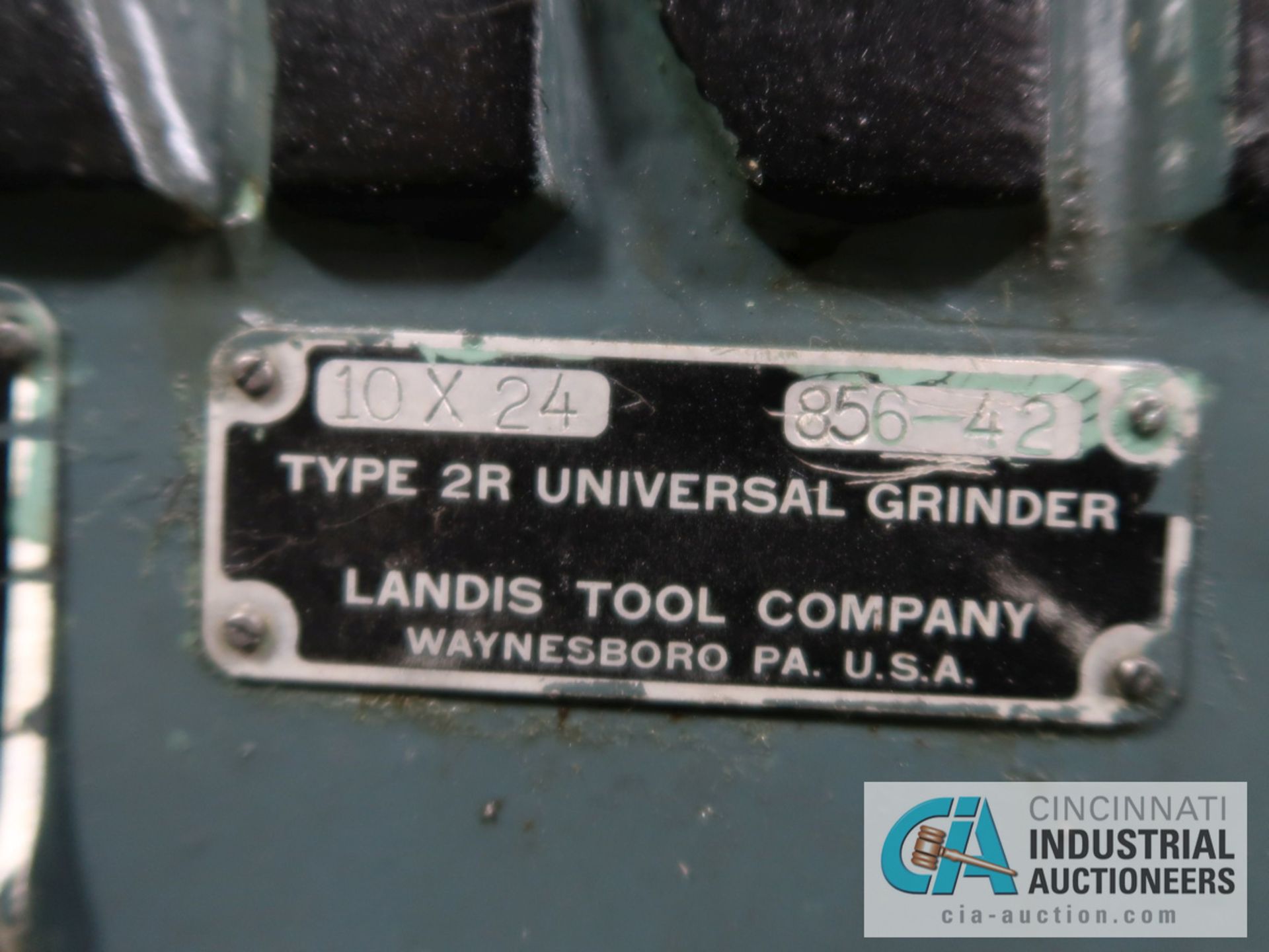 10" X 24" LANDIS TYPE 2R UNIVERSAL O.D. CYLINDRICAL GRINDER; S/N 856-42, DRO - Image 11 of 11