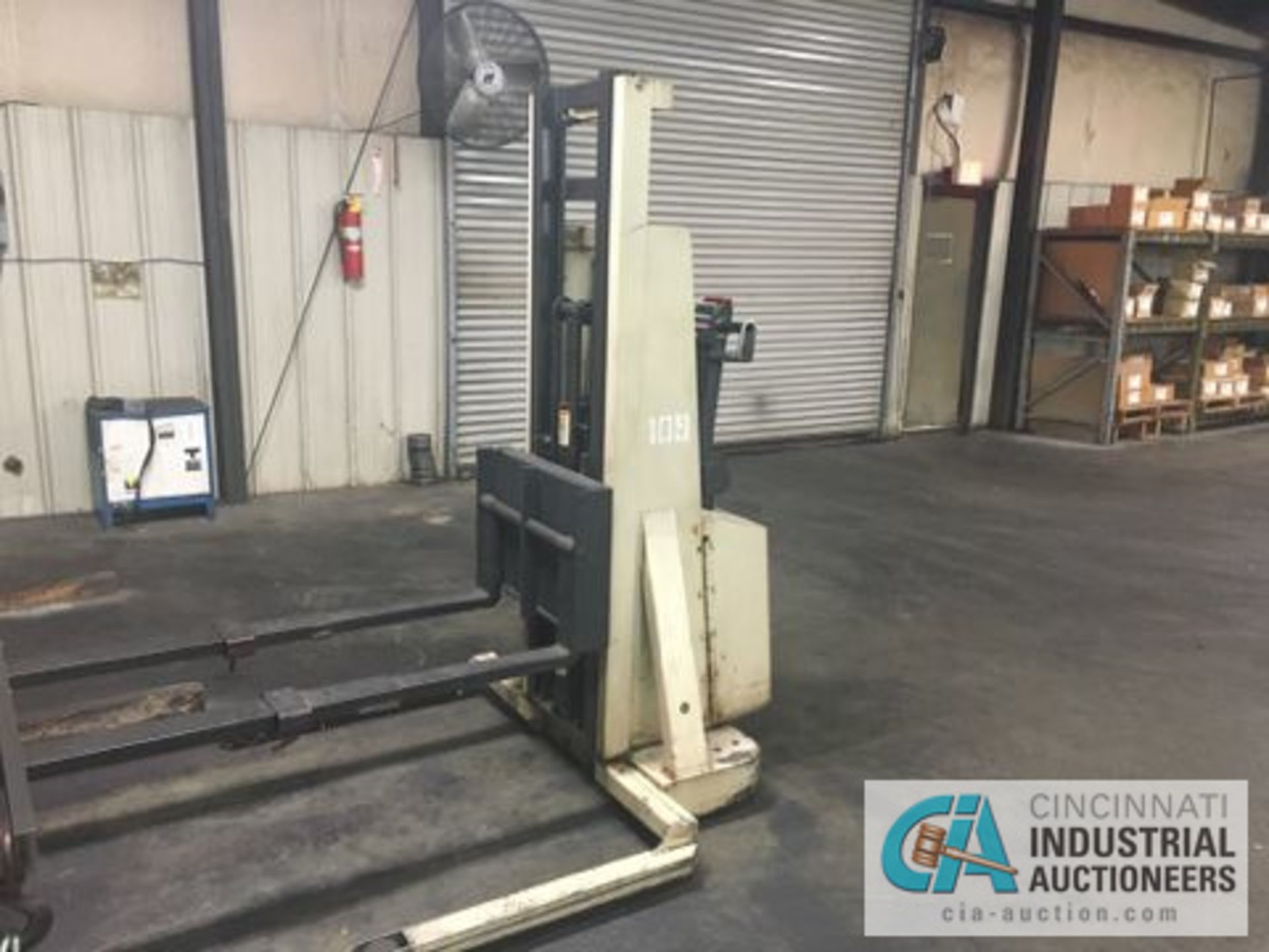 2,000 LB. CROWN WALK BEHIND ELECTRIC STACKER - Image 2 of 4