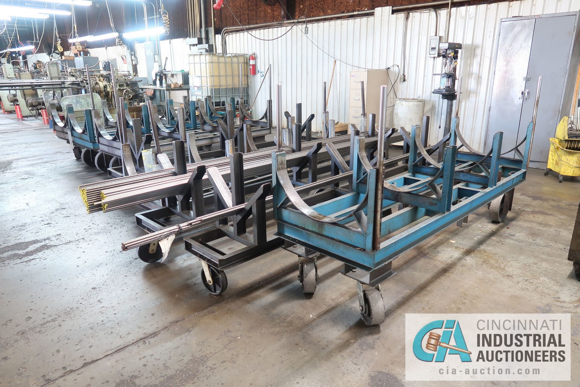 MISCELLANEOUS LENGTH HEAVY DUTY BAR STOCK CARTS **NO MATERIAL CARTS ONLY** - Image 2 of 4