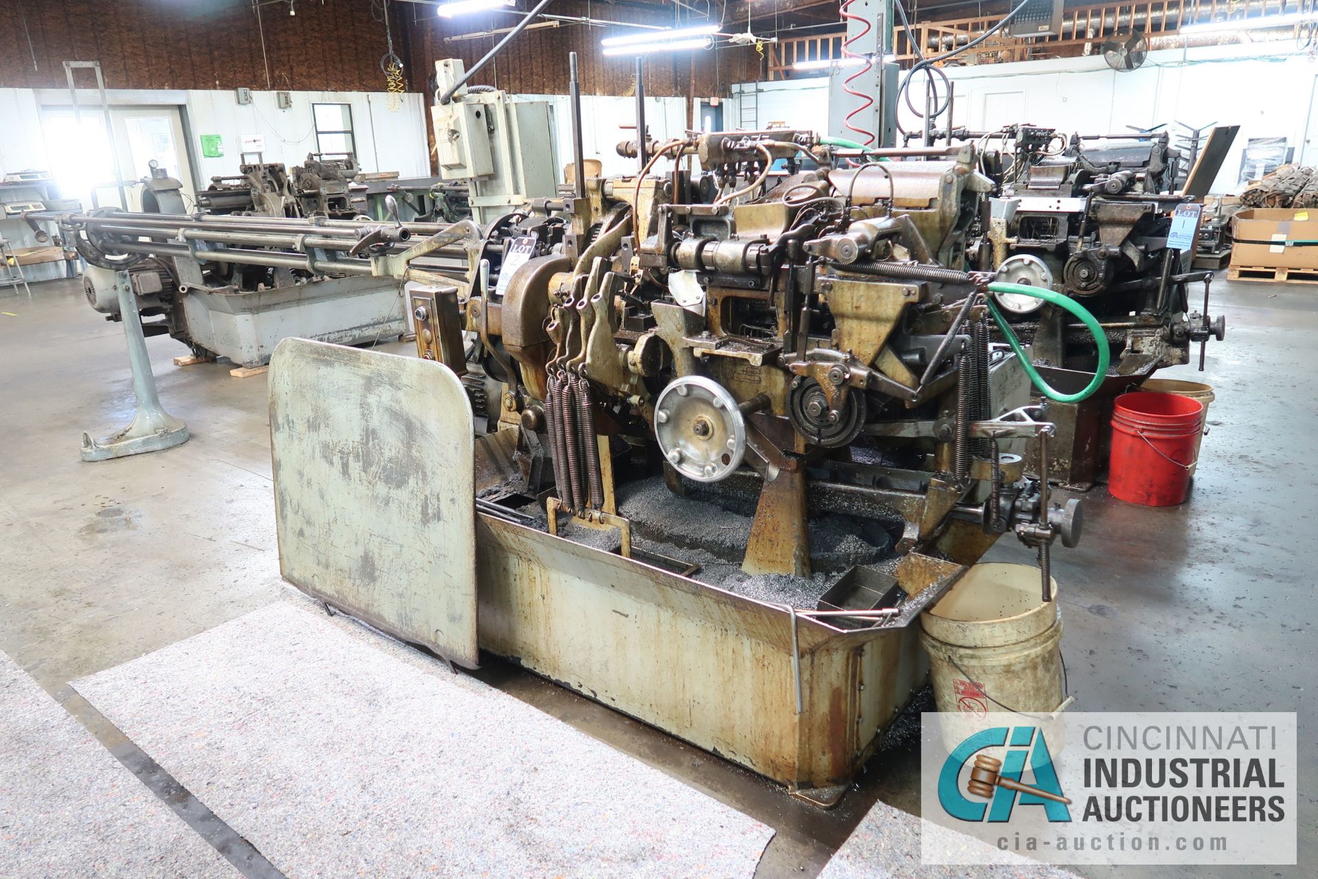 3/4" DAVENPORT 5-SPINDLE SCREW MACHINE; S/N 8077 (NEW 11-1973), WITH THREADING CLUTCH, PICK OFF,