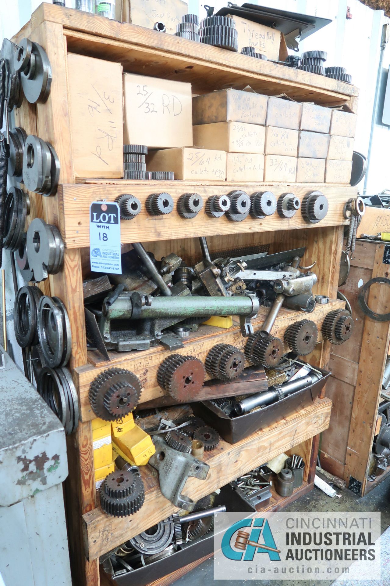 (LOT) LARGE ASSORTMENT MISCELLANEOUS DAVENPORT TOOLING, ATTACHMENTS, GEARS, CAMS AND OTHER RELATED - Image 4 of 21