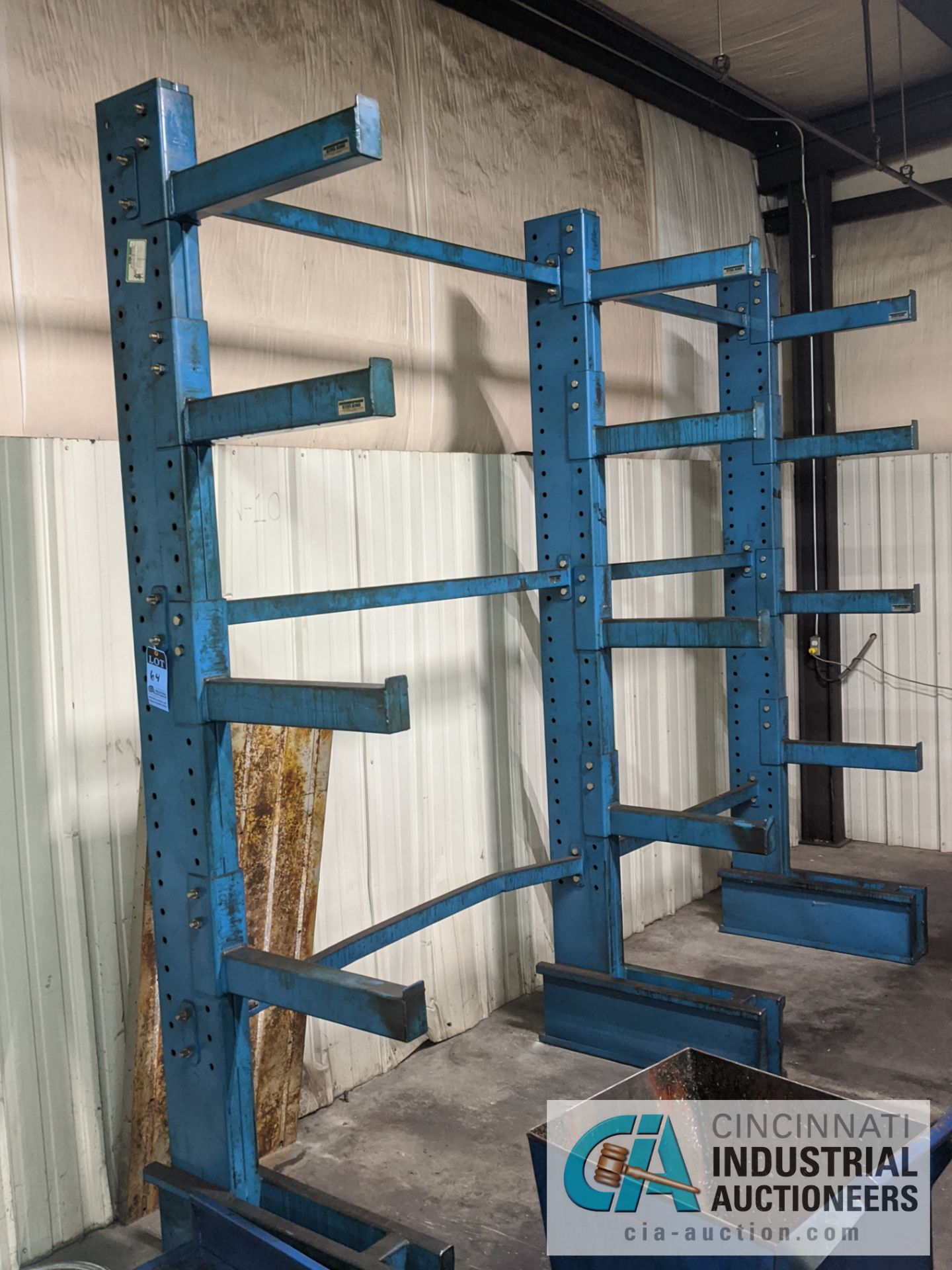 SINGLE SIDE CANTILEVER RACK (NO BAR STOCK)