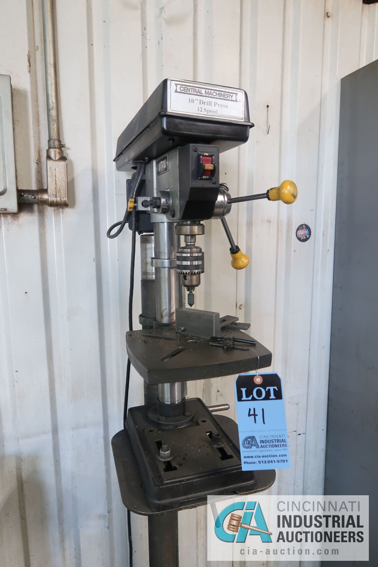 10" CENTRAL MACHINERY MODEL 1016B FLOOR DRILL; S/N 0937415 - Image 2 of 2