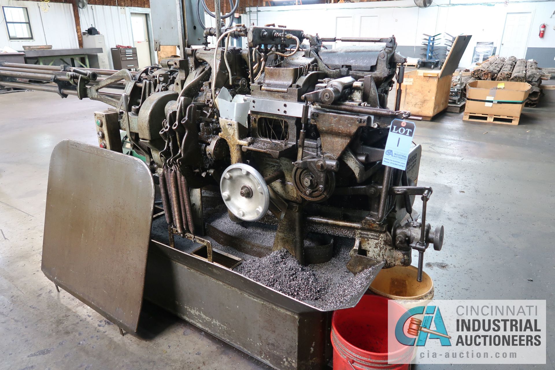 3/4" DAVENPORT 5-SPINDLE SCREW MACHINE; S/N 5698, WITH PICKOFF ATTACHMENT AND THREADING CLUTCH,