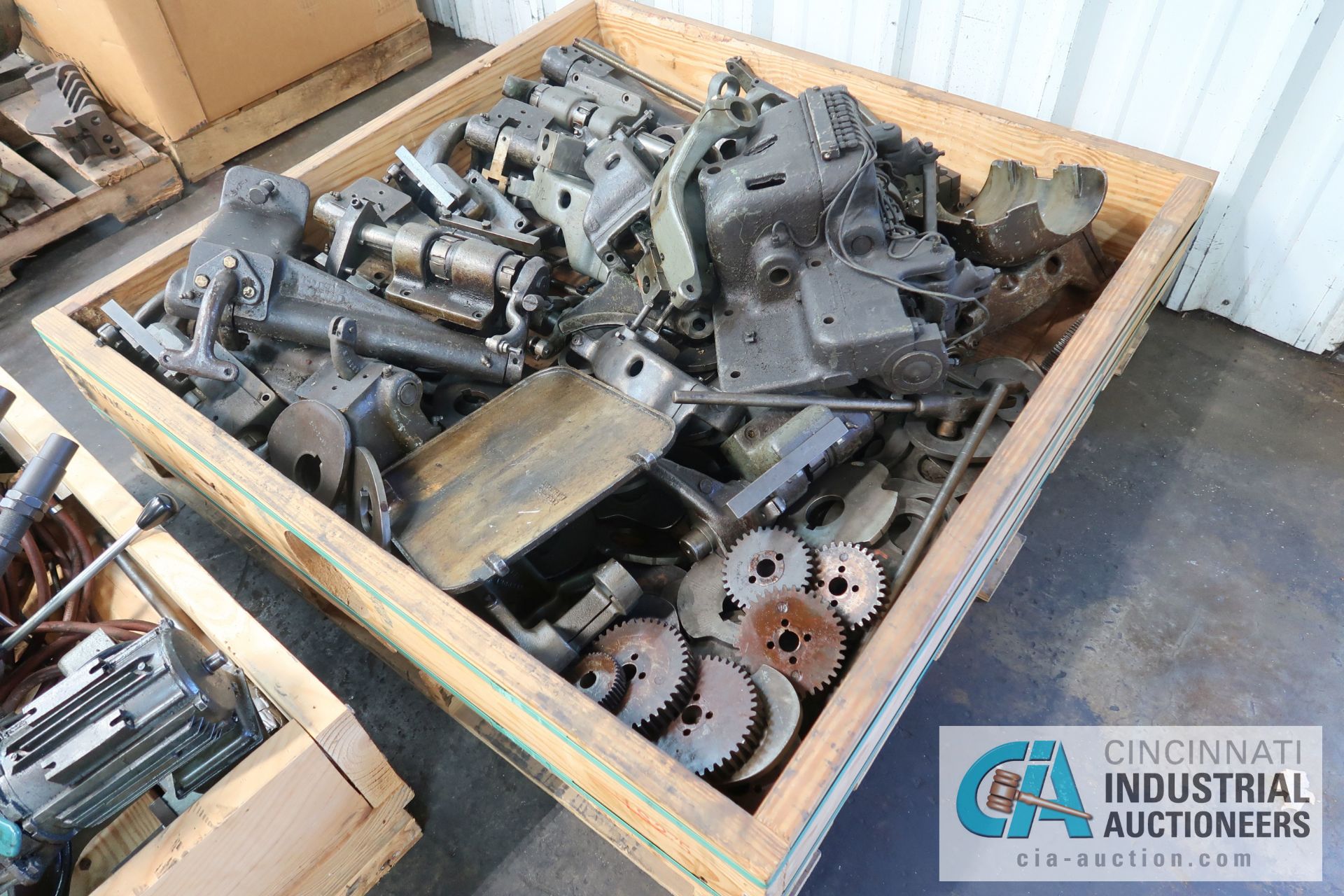 (LOT) (6) SKIDS MISCELLANEOUS DAVENPORT SCREW MACHINE PARTS AND ATTACHMENTS - Image 6 of 6