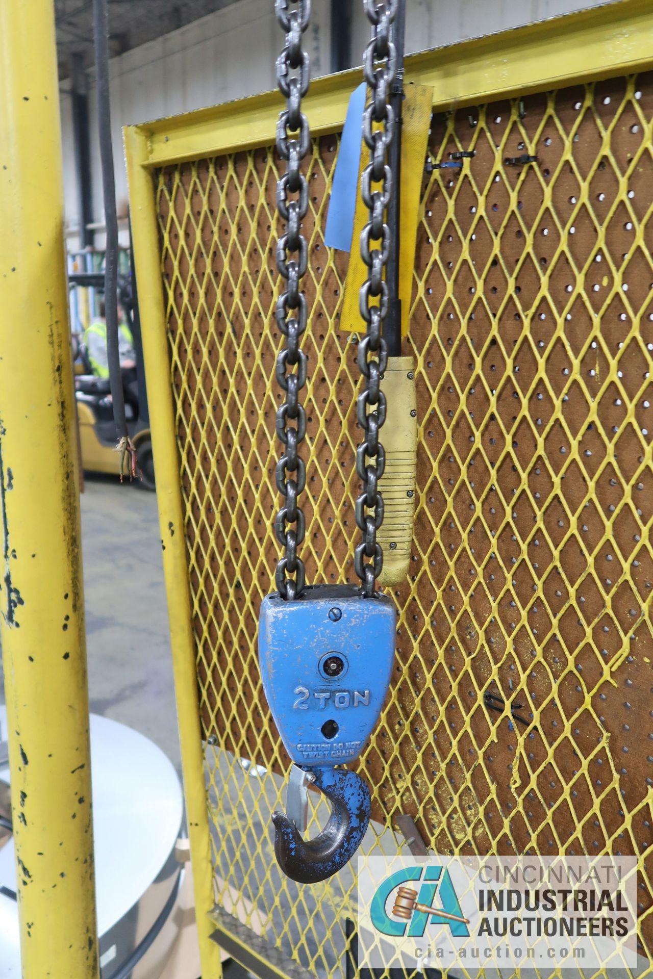 2-TON BUDGIT ELECTRIC TROLLEY TYPE CHAIN HOIST WITH PENDANT - Image 2 of 2