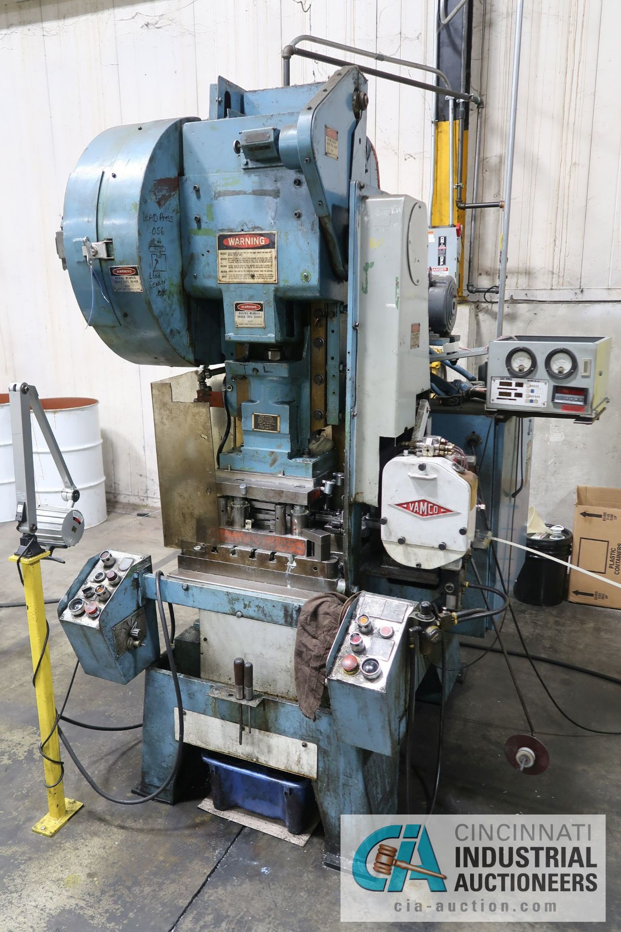 22-TON MINSTER MODEL B1-22 HIGHI SPEED FIXED BASE PRESS; S/N B1-22-21850, 20.5" X 12" BOLSTER, 1. - Image 2 of 8