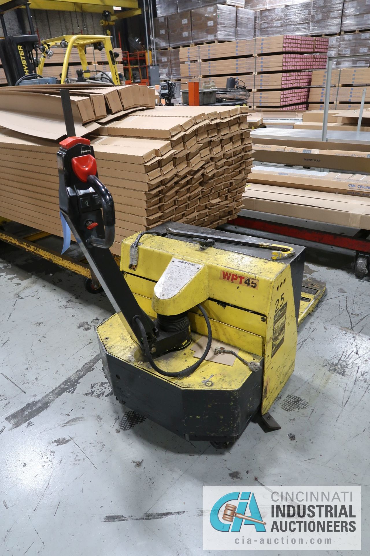 4,500 LB MULTITON MODEL 4520X36 ELECTRIC PALLET TRUCK; S/N 0308422169, 24 VOLT