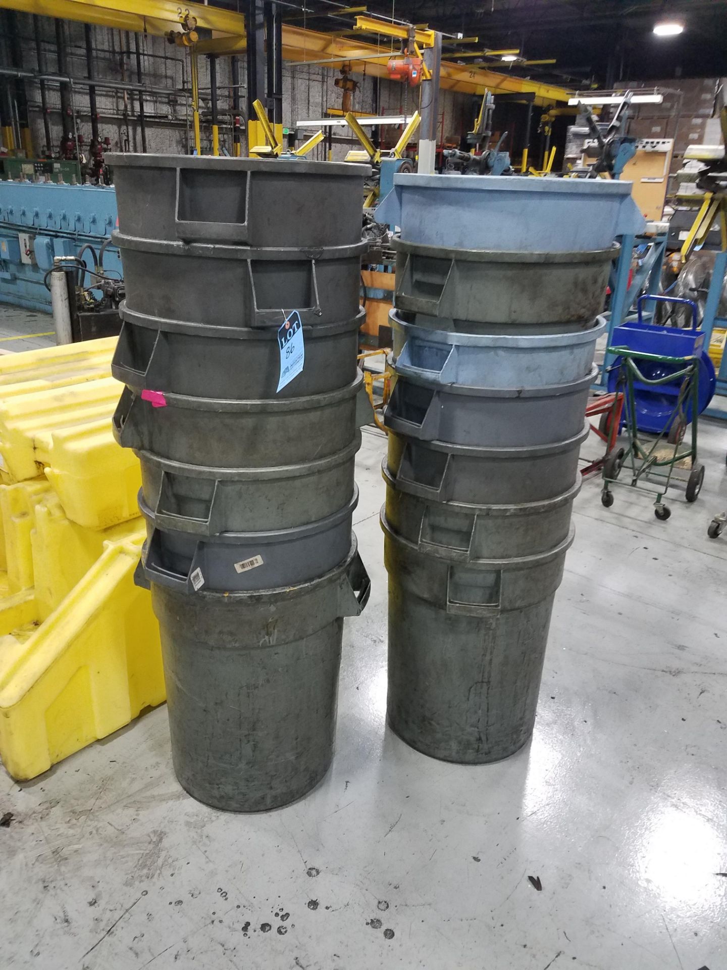 RUBBERMAID TRASH CANS