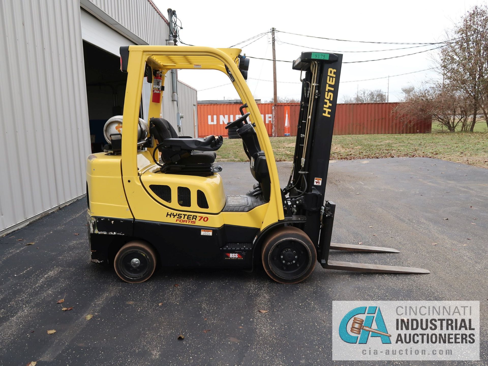 7,000 LB HYSTER MODEL S70 FT LP GAS FORKLIFT; S/N G187V02112M, 80" MAST HEIGHT, 122" MAX LIFT - Image 4 of 11