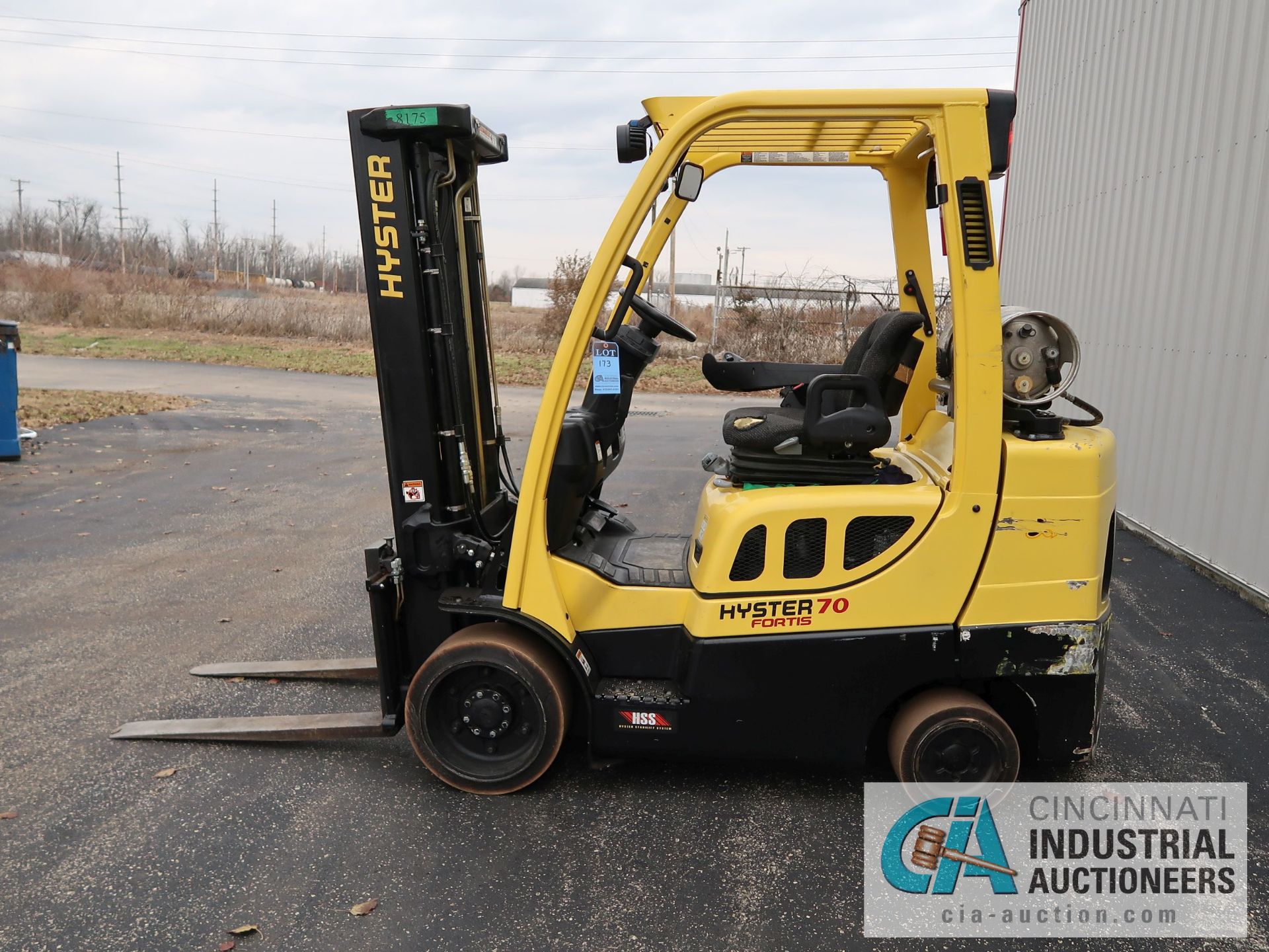 7,000 LB HYSTER MODEL S70 FT LP GAS FORKLIFT; S/N G187V02112M, 80" MAST HEIGHT, 122" MAX LIFT - Image 8 of 11